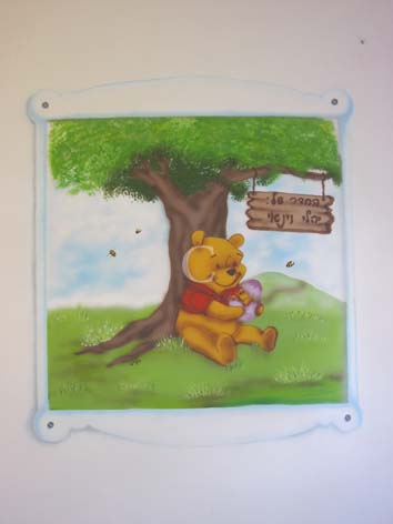 מבנה המסגרת צויר לפי סגנון הרהיטים וצבעם.