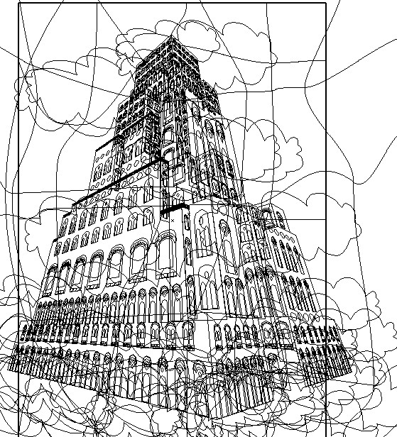 מגדל בבל מצב תצוגה Outline