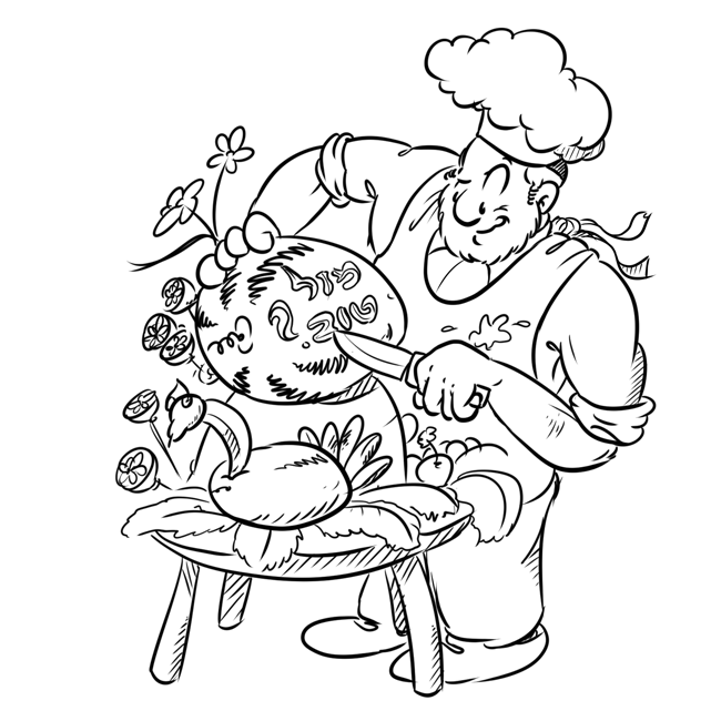 מגלף בפירות