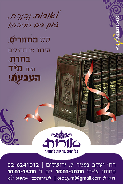 מודעה לחגים עבור אורות