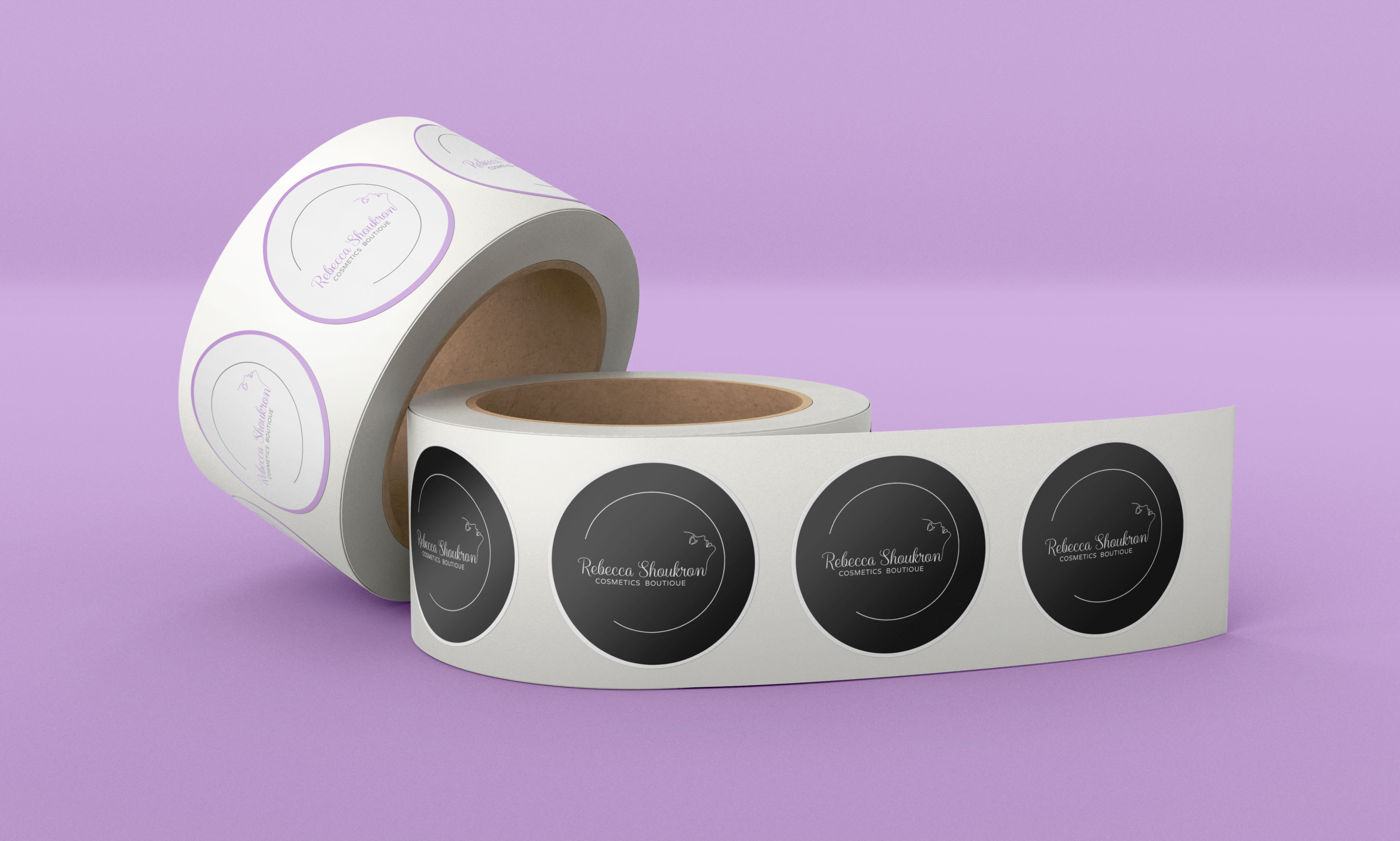 מוקאפ לוגו מדבקות