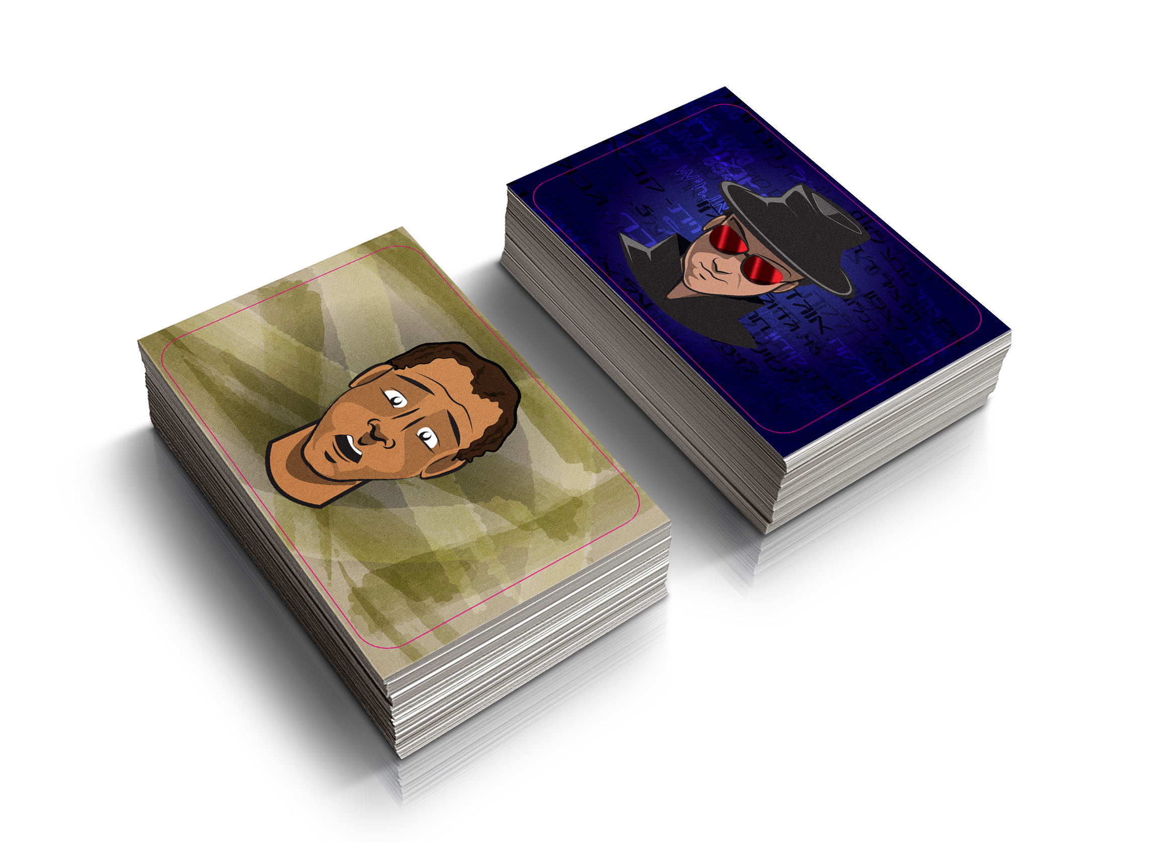 מוקאפ קלפים קשיחים 2