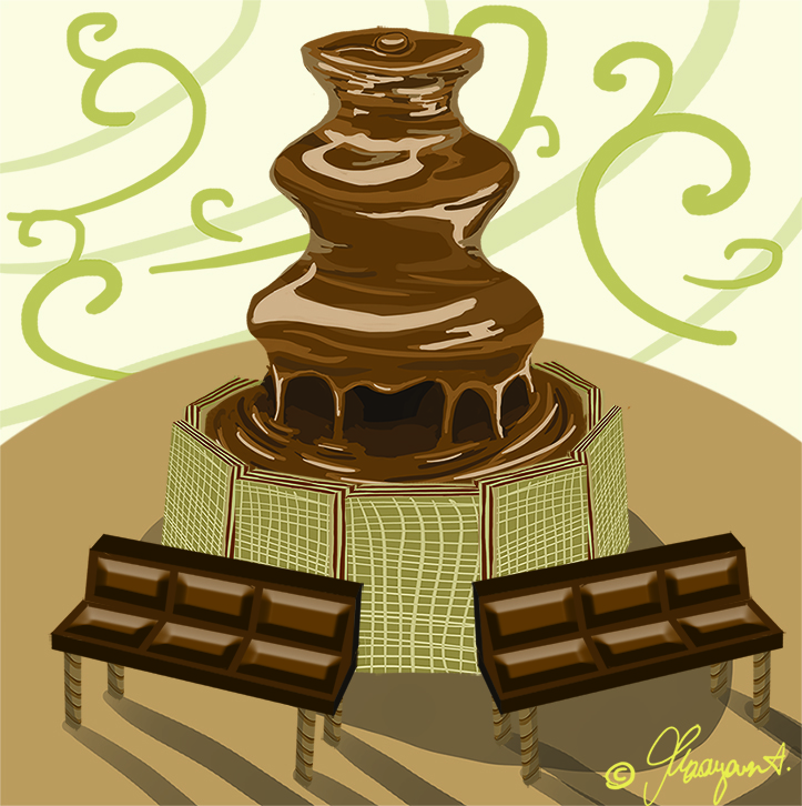 מזרקת שוקולד