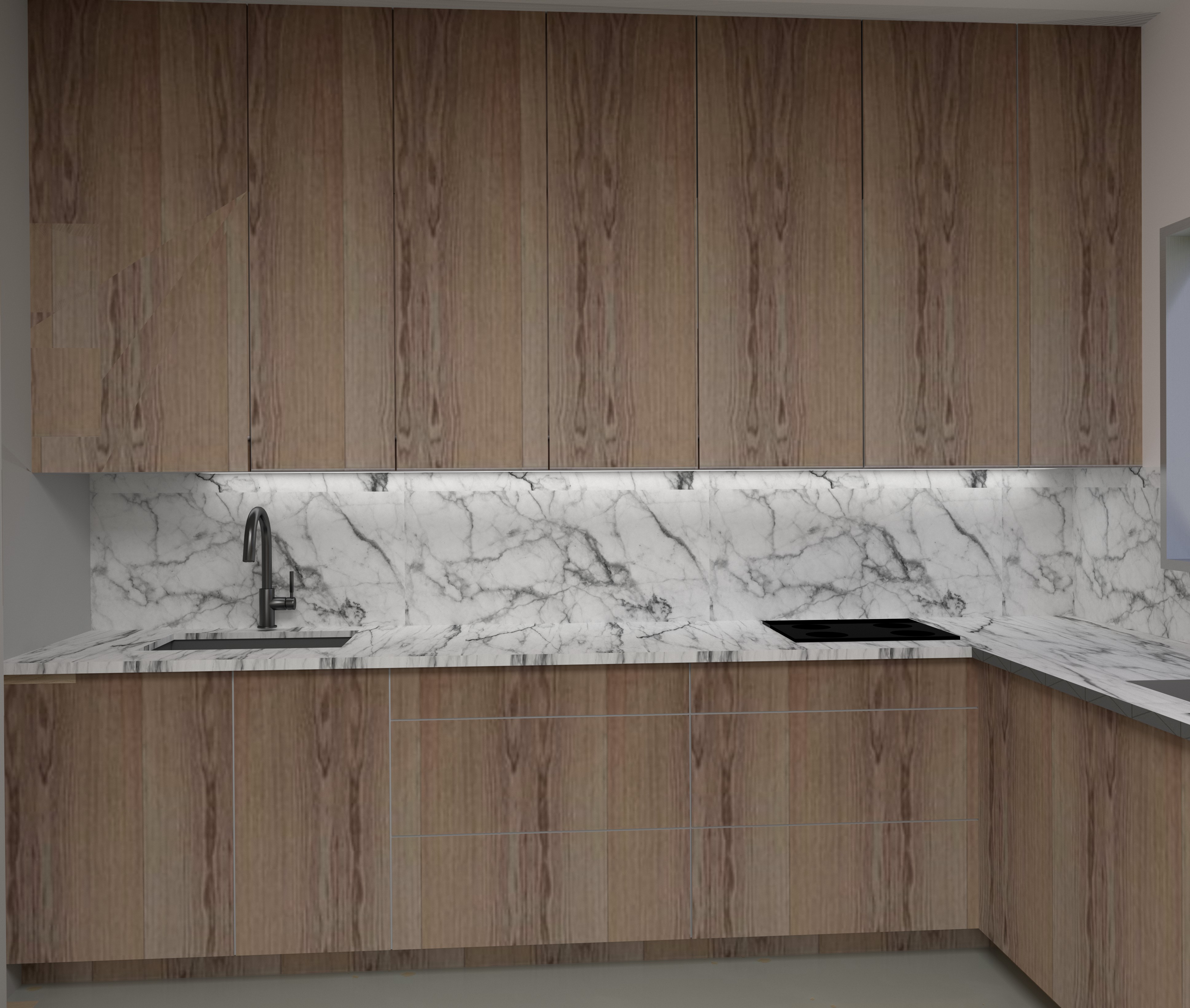 מטבח עץ בשילוב שיש.jpg