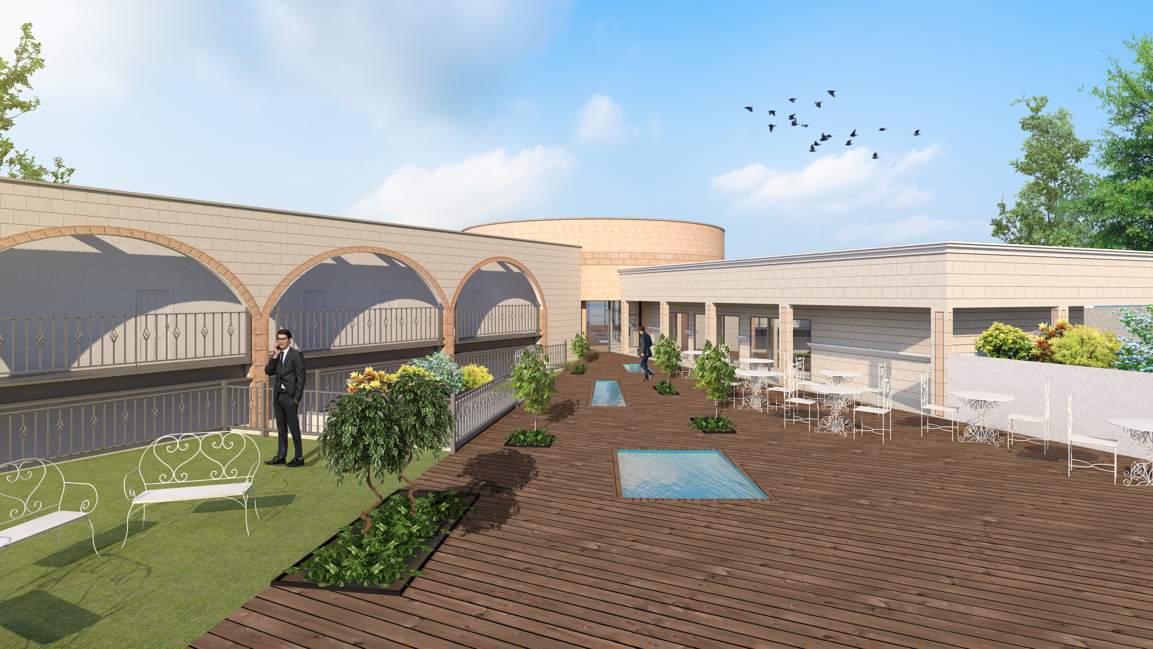 מלון בוטיק- חלק אחורי