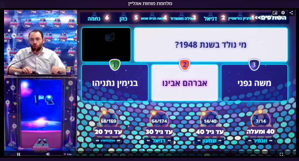 מלחמת מוחות אונליין צילום מסך ממשחק