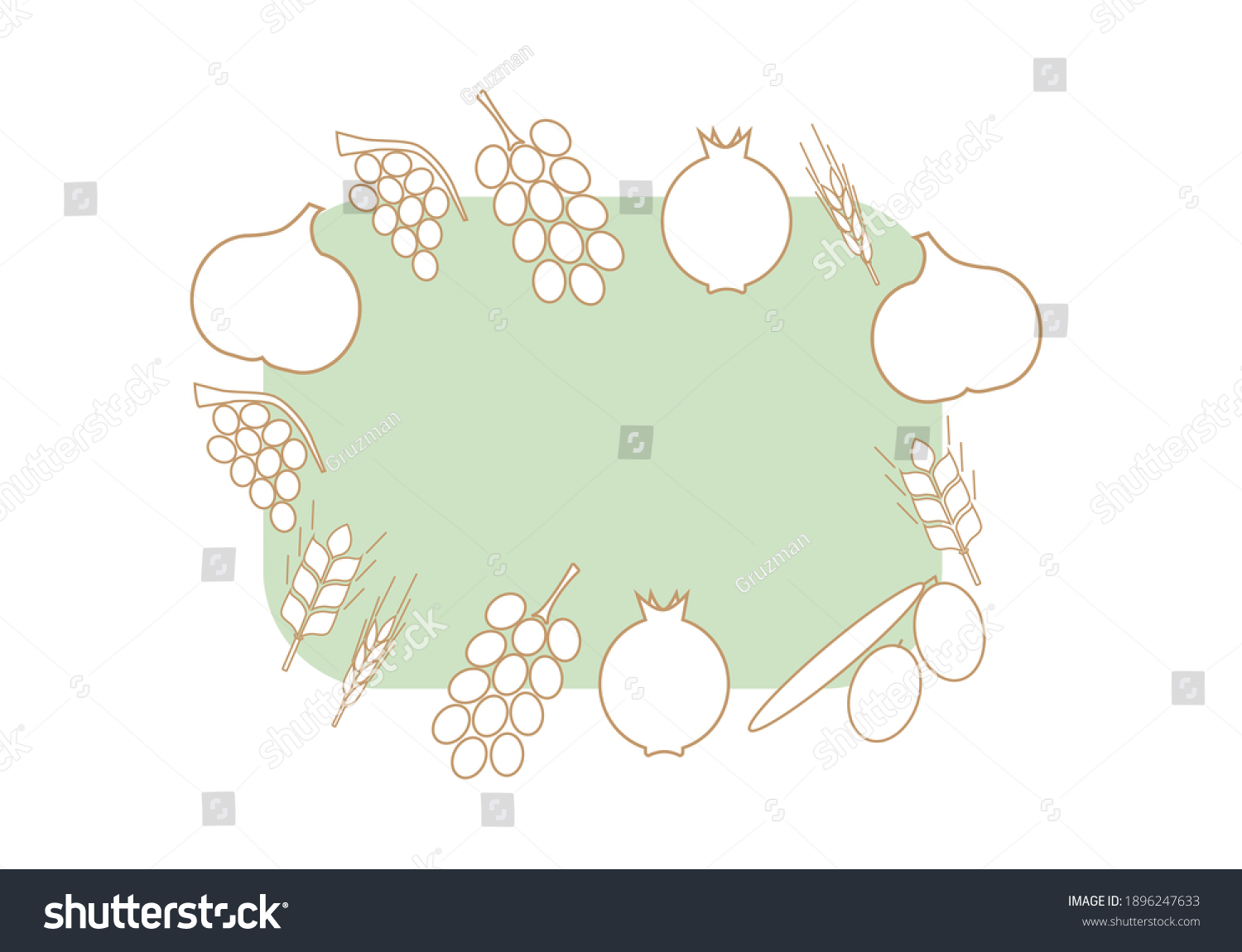 מסגרת שבעת המינים ציור רקע עדין מקסים הזמנה לטו בשבט טו 1896247633.jpg