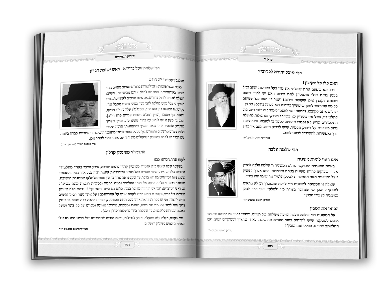 מעדני המלך  - עימוד גרפי בשילוב תמונות