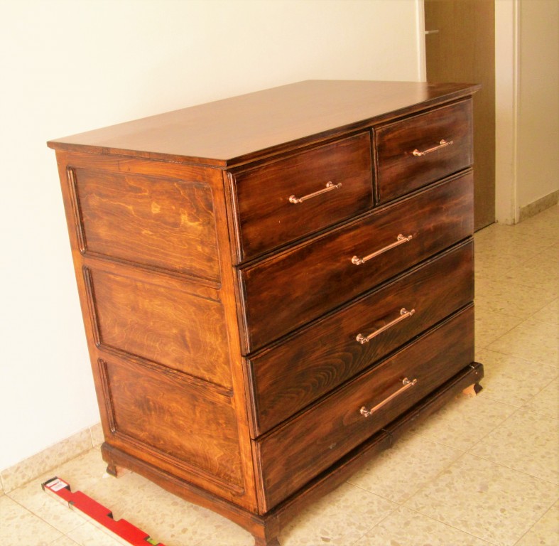 מעץ בוק מלא בגוון אגוז כפרי (1)