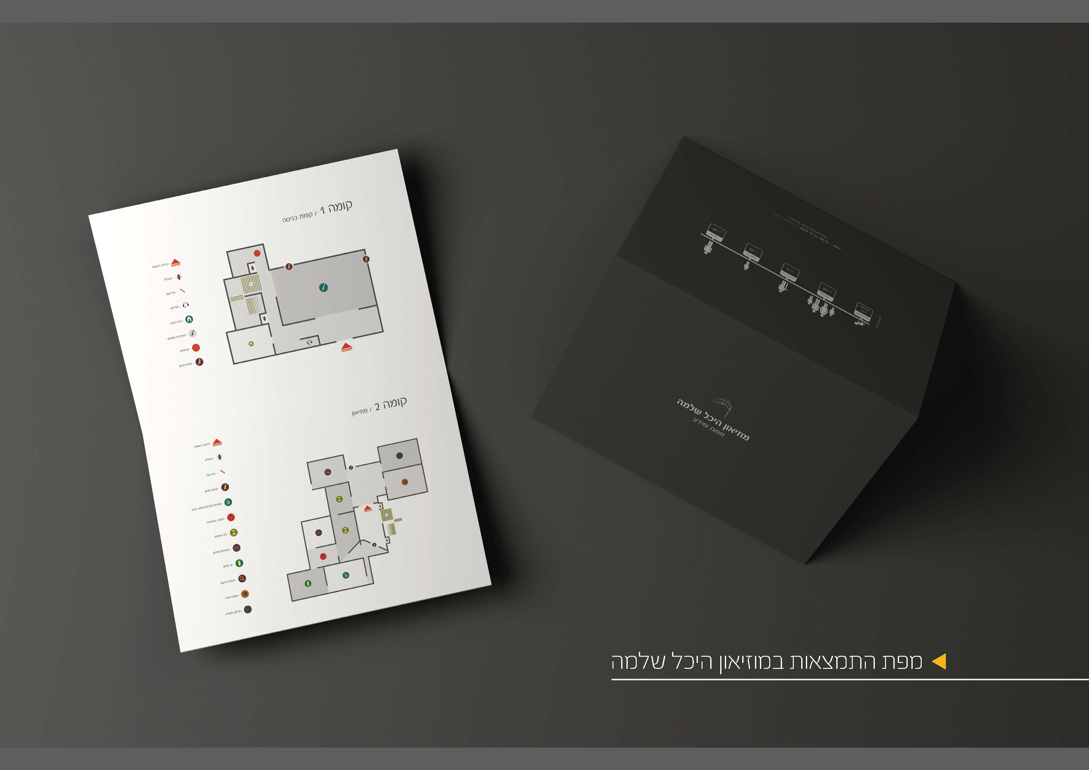 מפה אינפוגרפית למוזיאון "היכל שלמה"