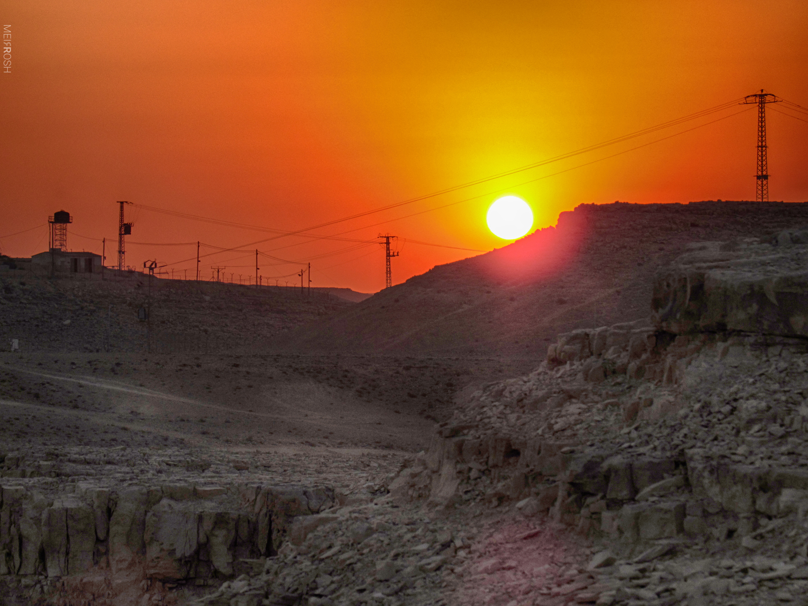 מצפה רמון בשקיעה ובלילה (2)