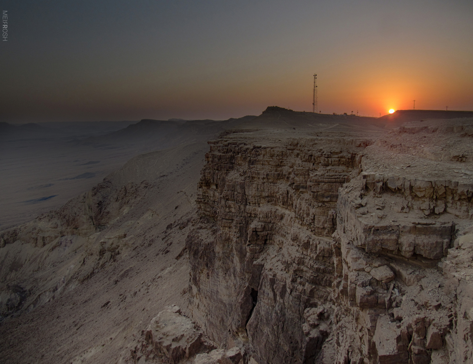 מצפה רמון בשקיעה ובלילה (3)