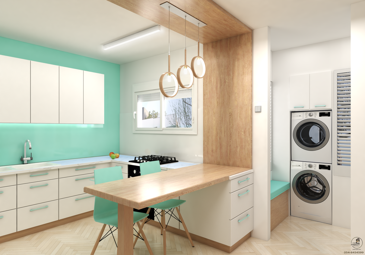 מרפסת שירות מהמטבח, ספסל +אחסון לישיבה בזמן ארגון הכביסה.png