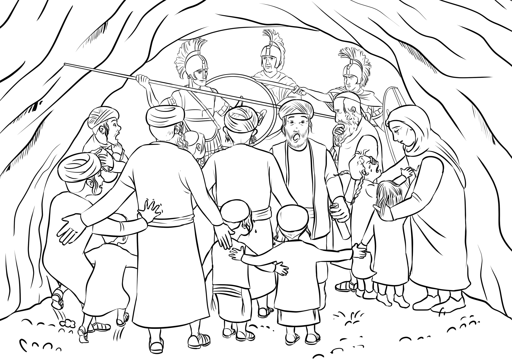 מתחבאים במערה