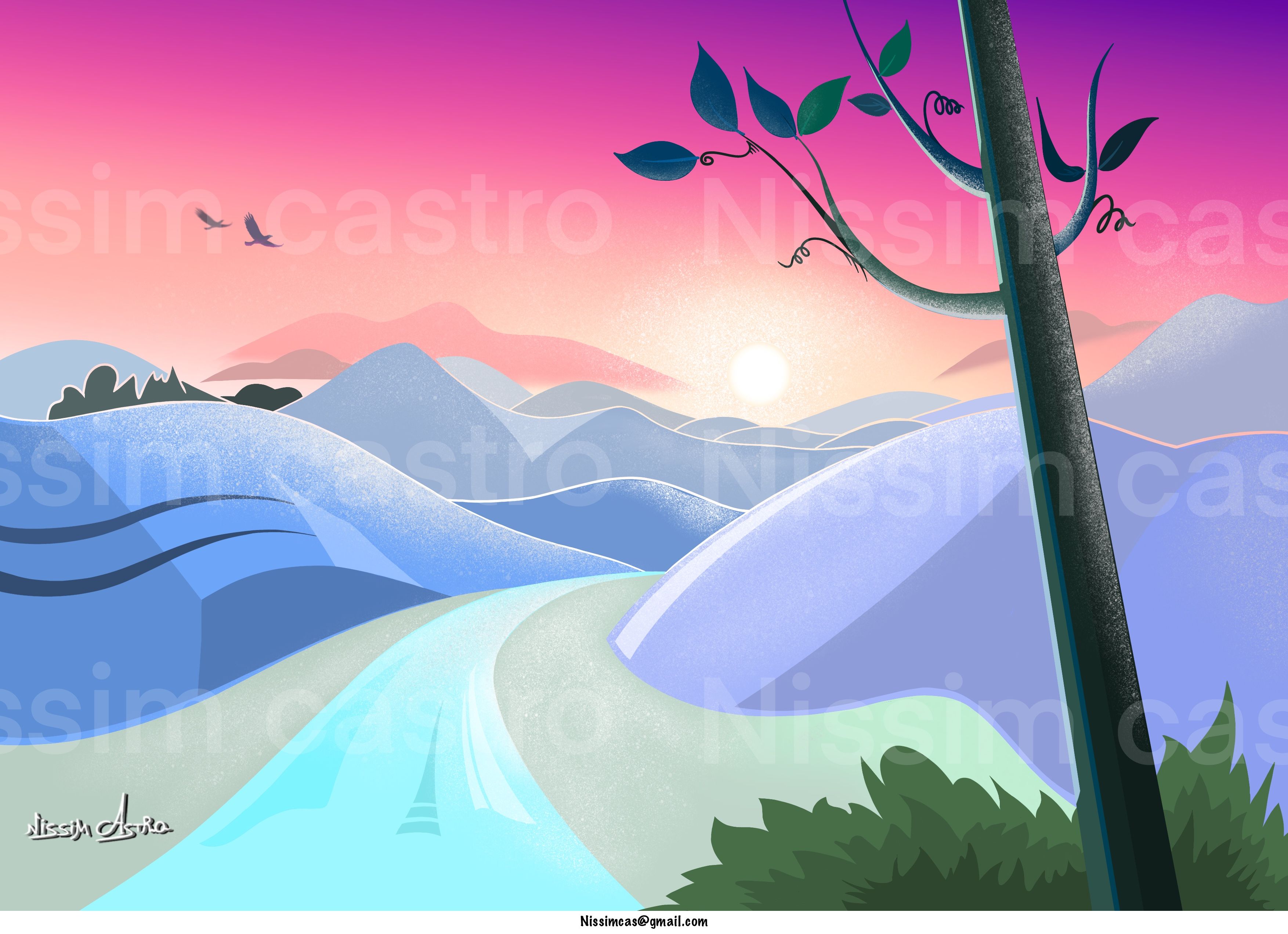 נוף וקטורי קומפוזיציה