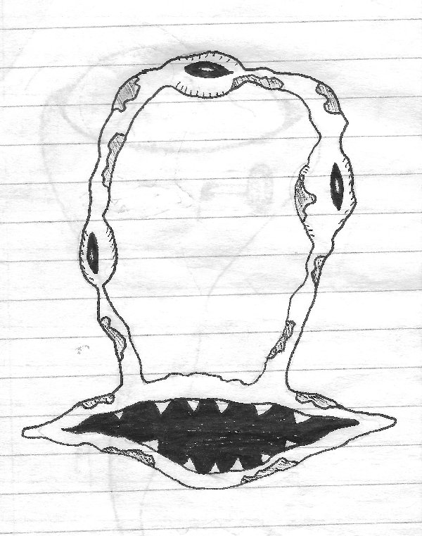 נחש טבעת עם עיניים