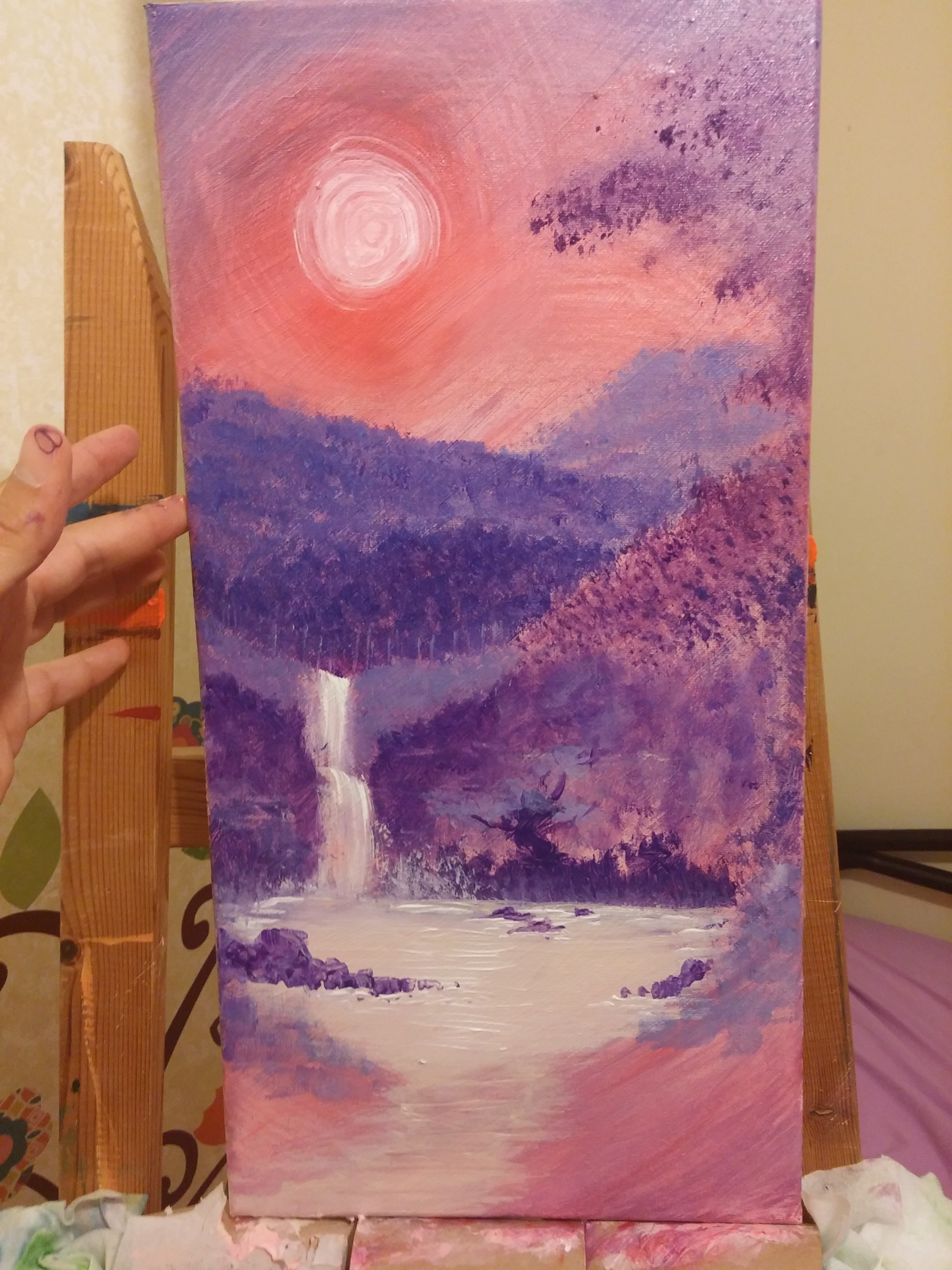 סוג של מונוכרום. אקריל על קנבס