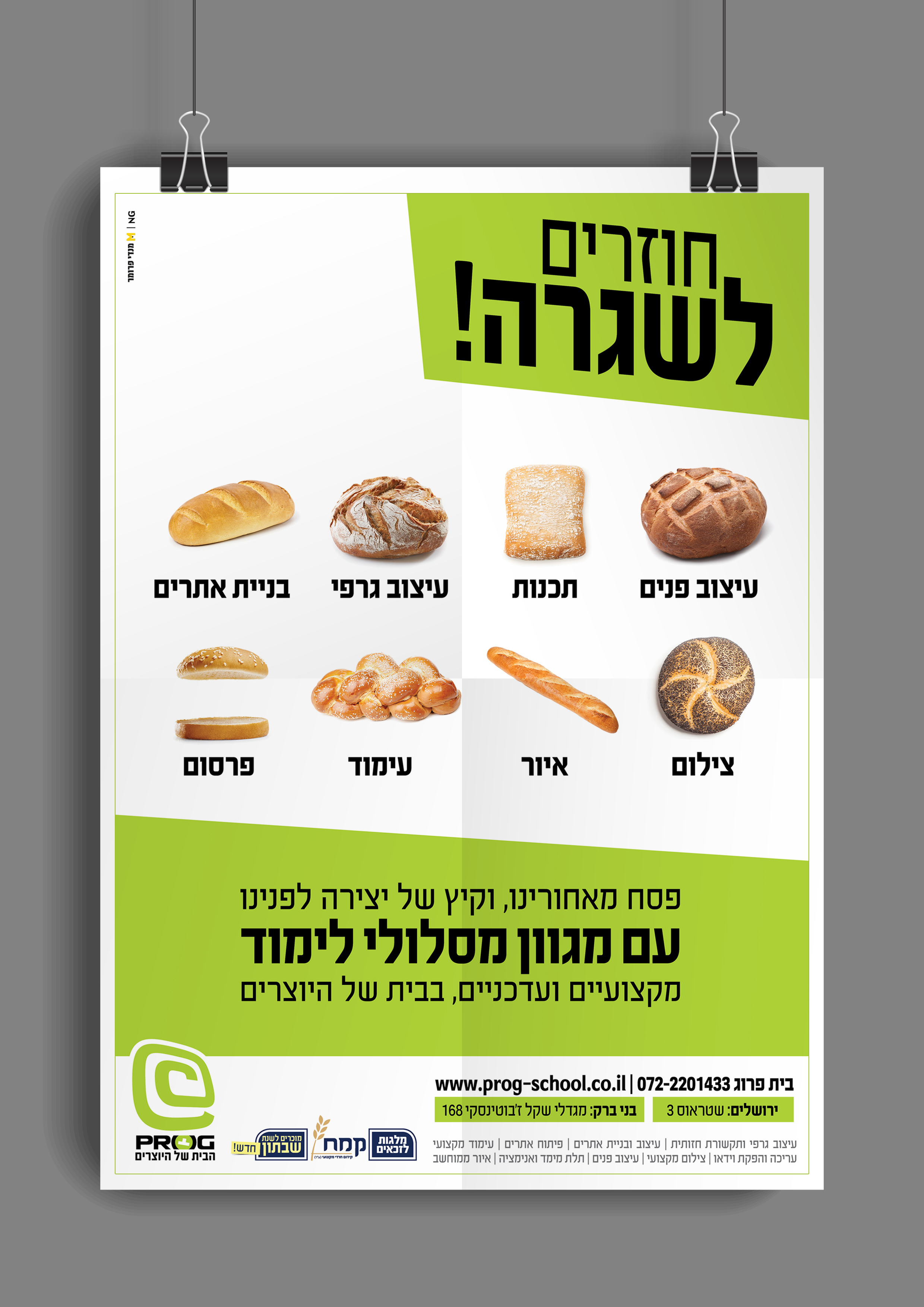 סטודיו NG נפתלי גליק עיצוב מודעה פרוג