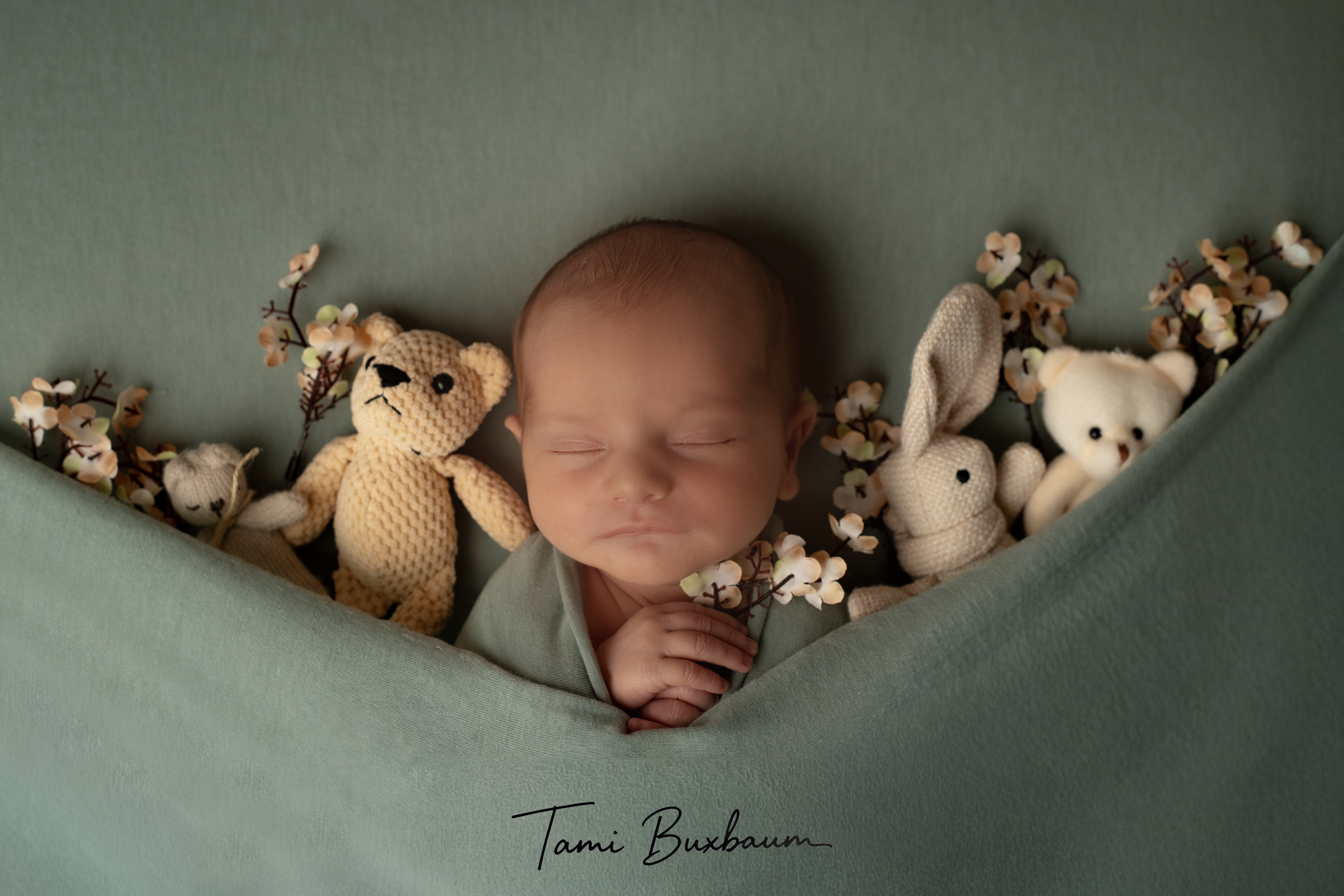 סט ירוק עם דובונים