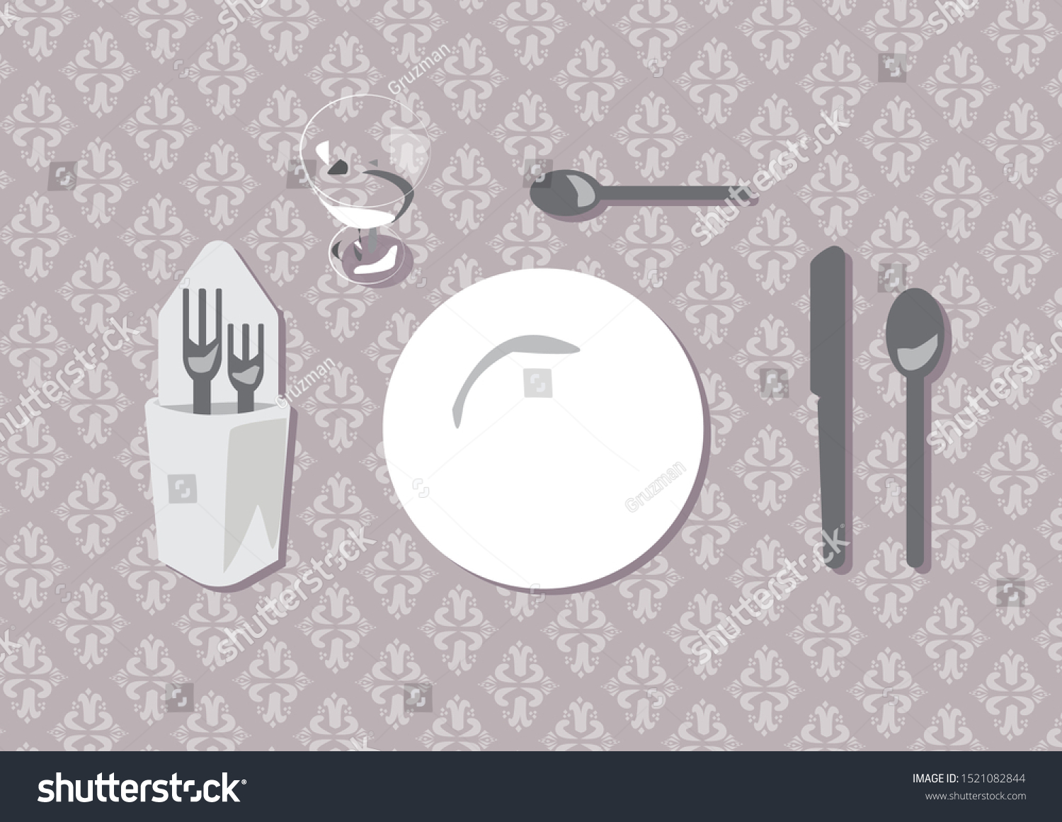 סט לשולחן שבת מסודר וקטורי