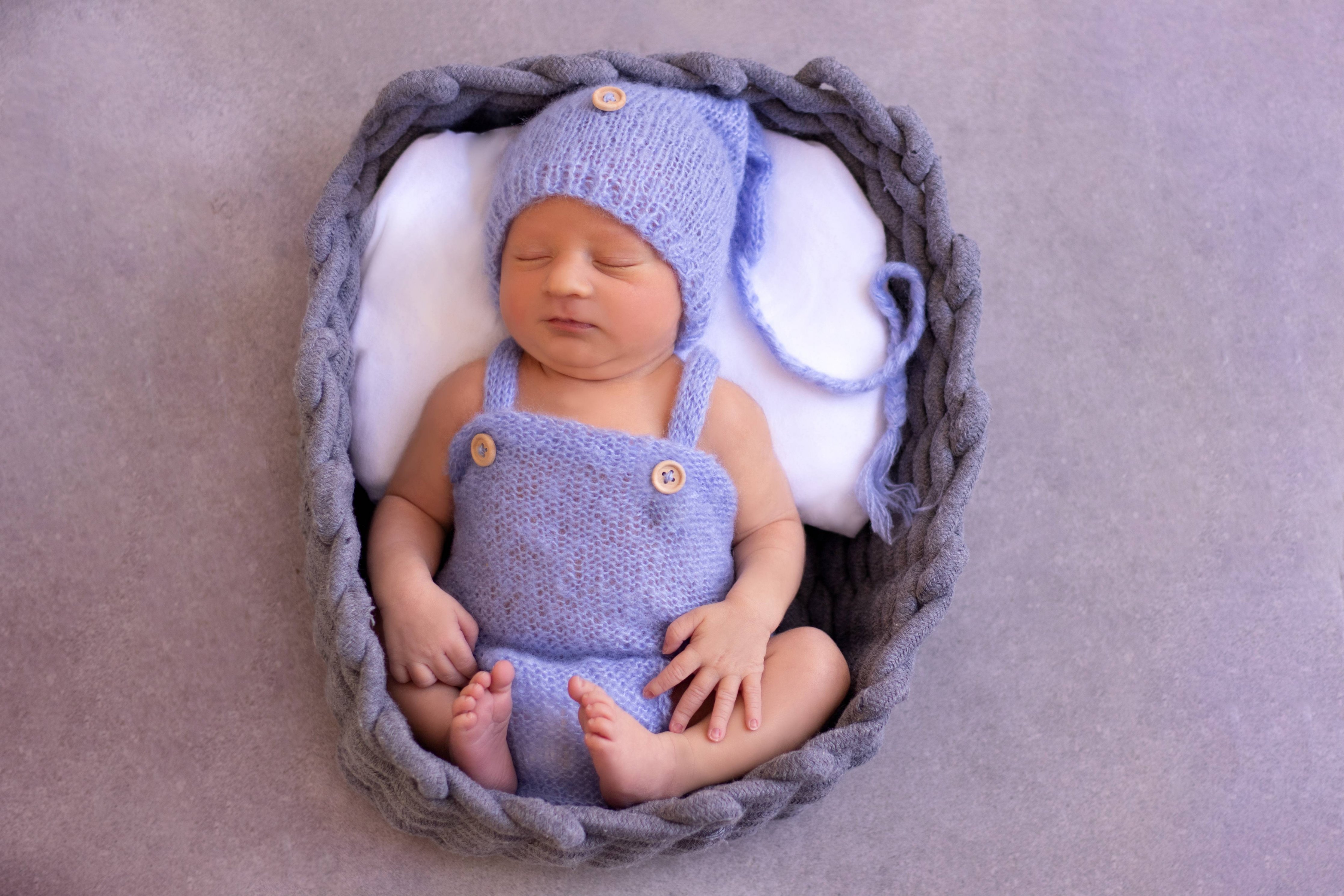 סלסלה סרוגה