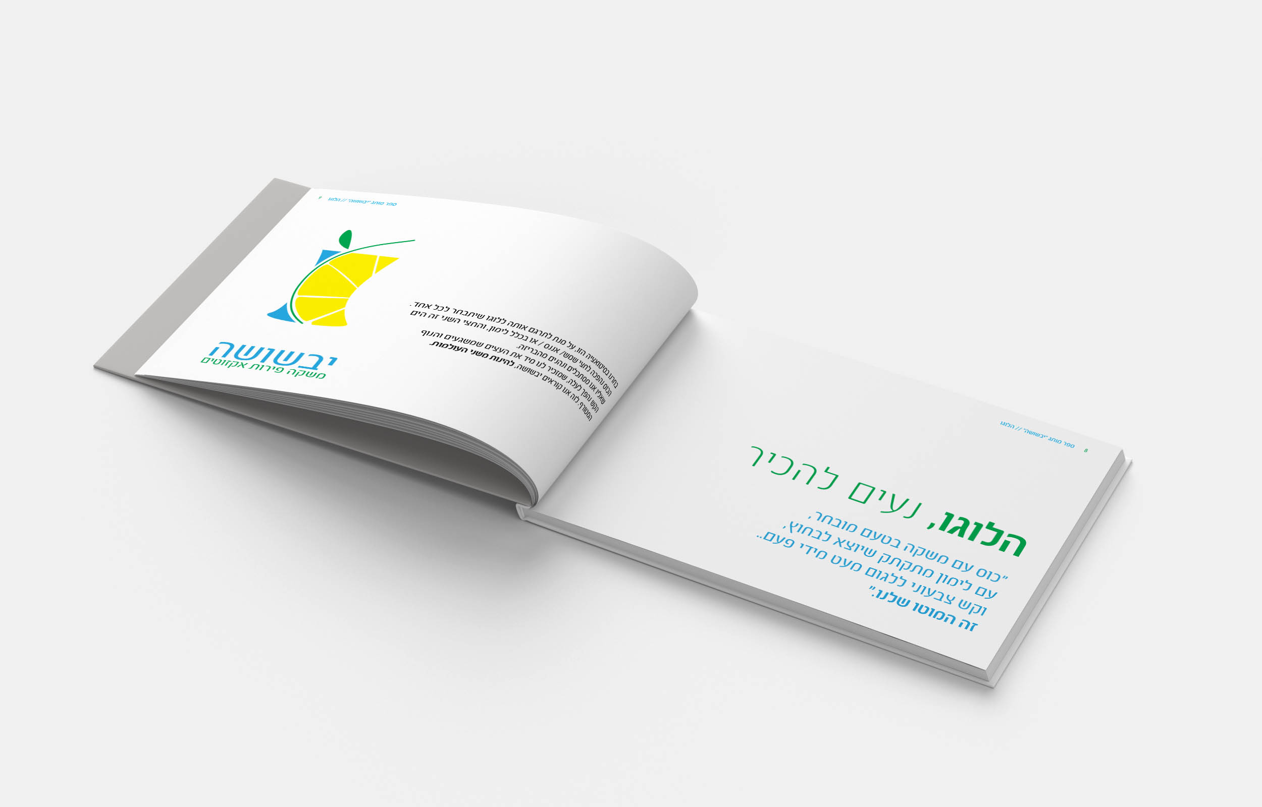 ספר מותג יבשושה מוקאפ