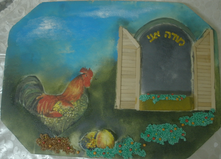 עבודה במפיון, קלקר מוקצף, קלקר דחוס ומקלות עץ.