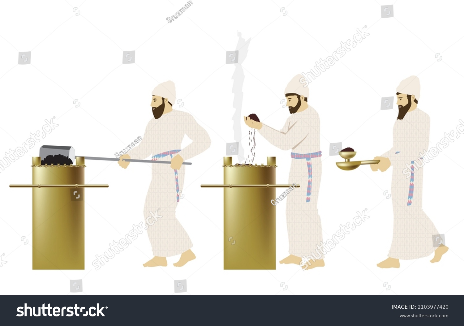 עבודת הכהנים בבית המקדש ציורים להורדה מסחרי פרטי לקניה לרכישה איורים איור ציור וקטור כהן כהנים...jpg