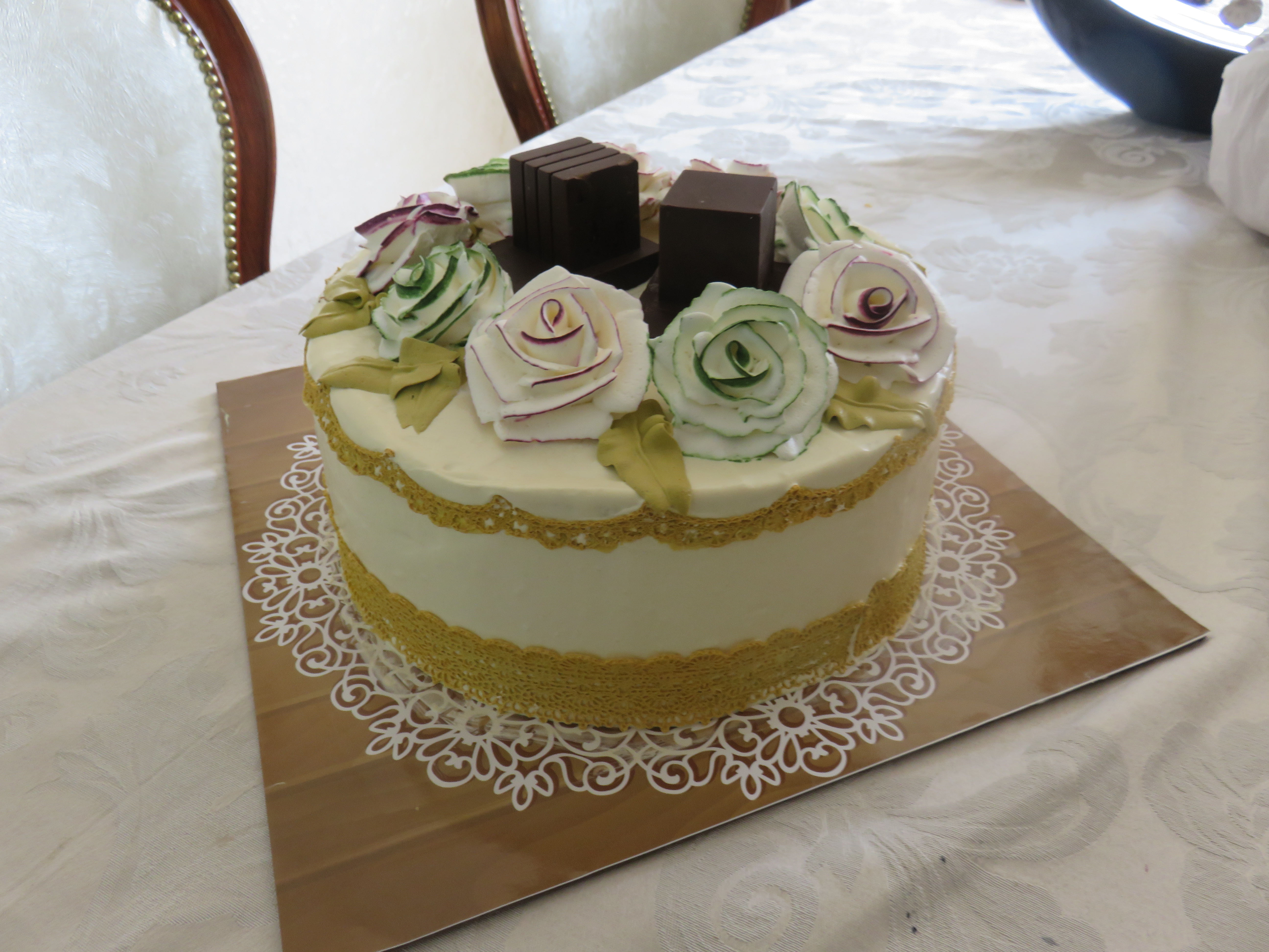 עוגת בר מצוה קומת אחת - זהב