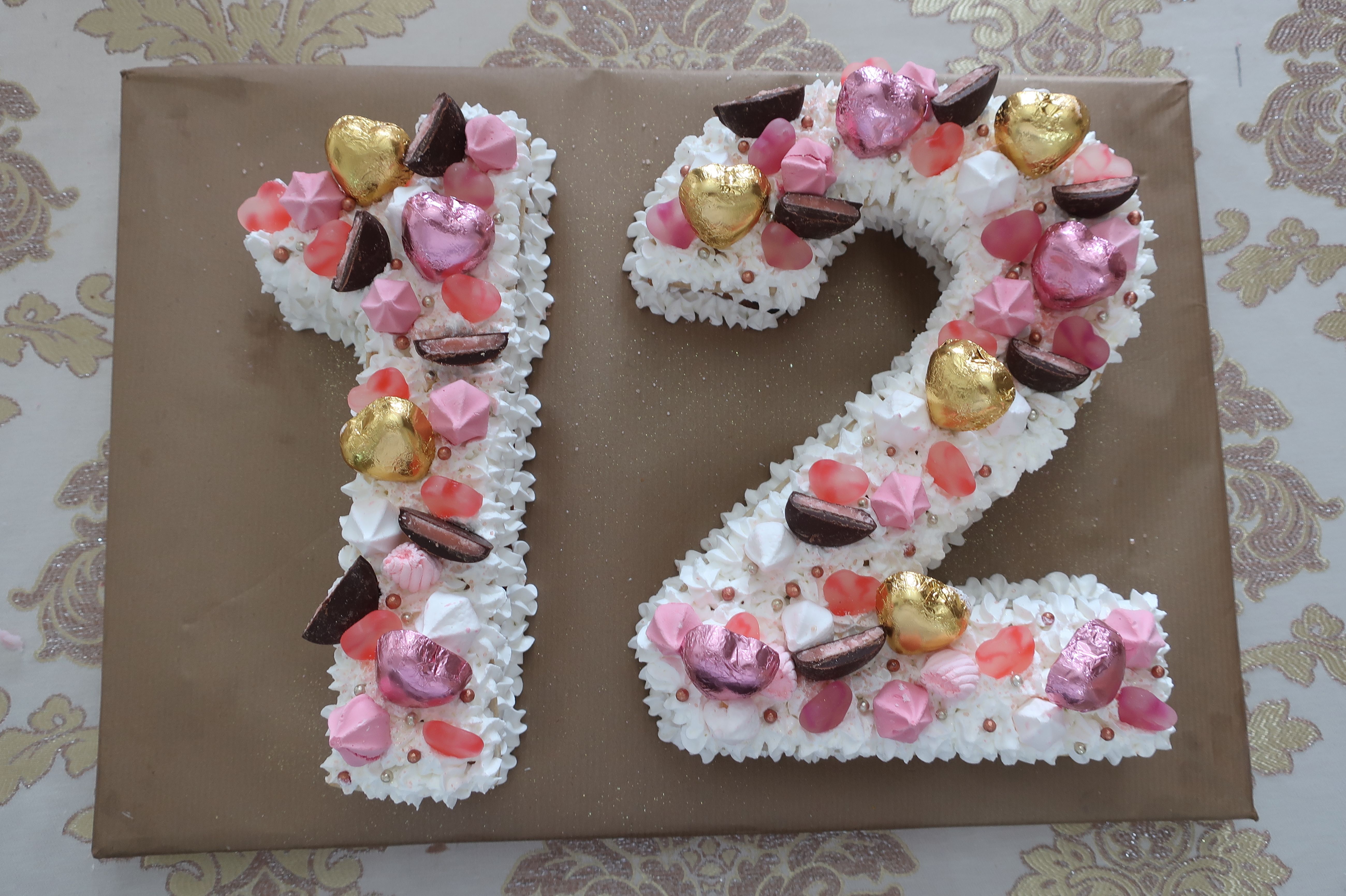 עוגת מספרים - בת מצוה