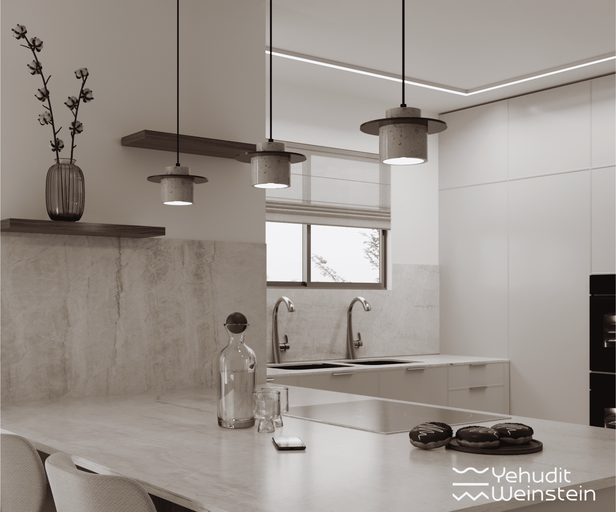 עוד מטבח מושלם שיצא לדרך בסגנון מודרני חם :)