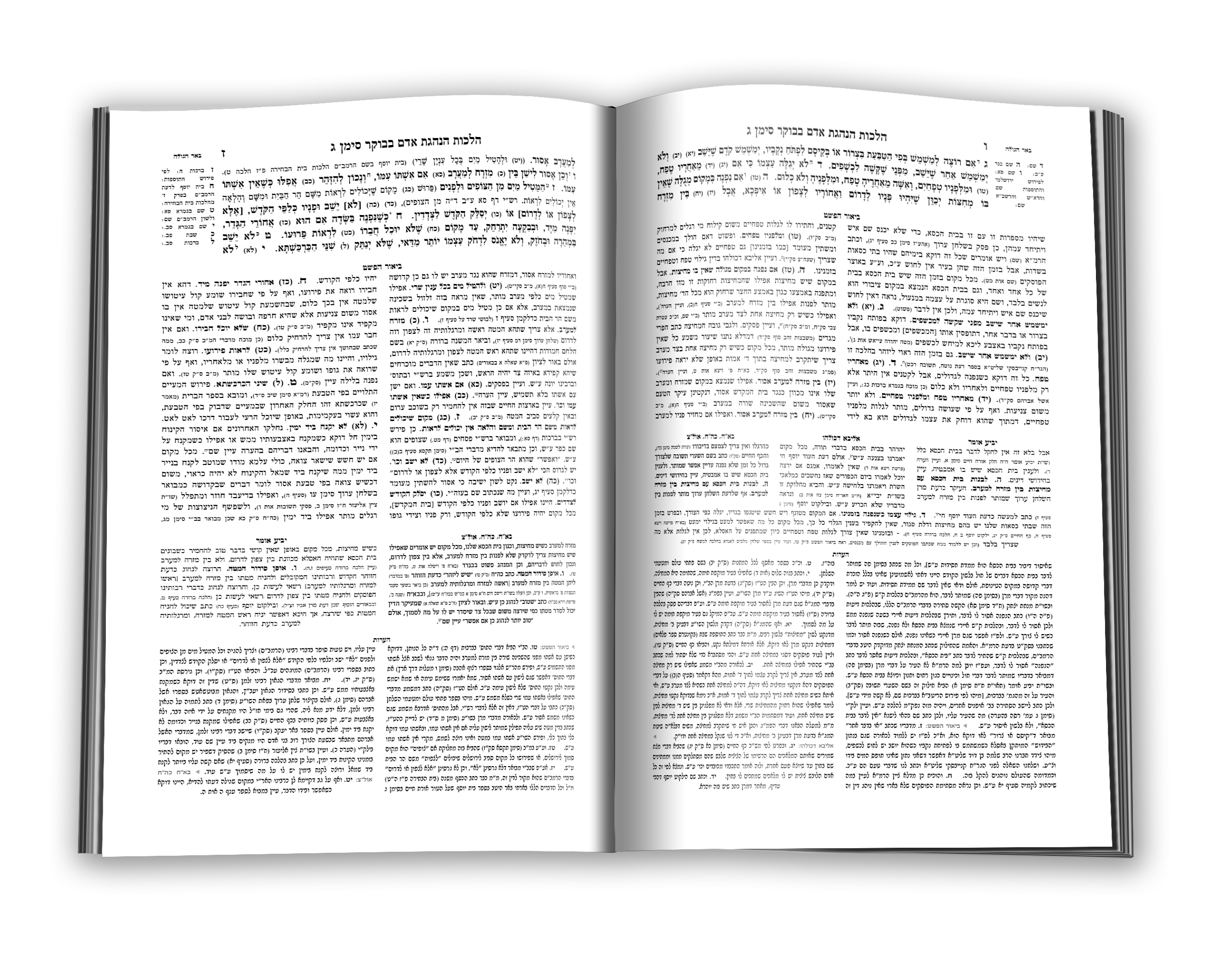 עימוד ביאור הפשט