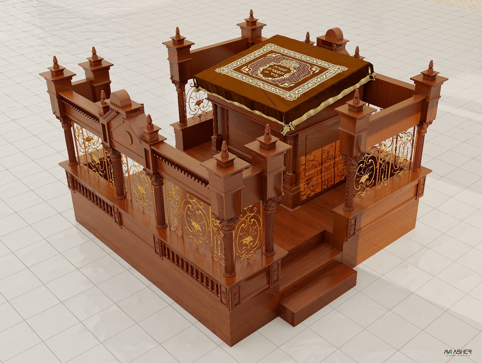 עיצוב בימה לבית מדרש