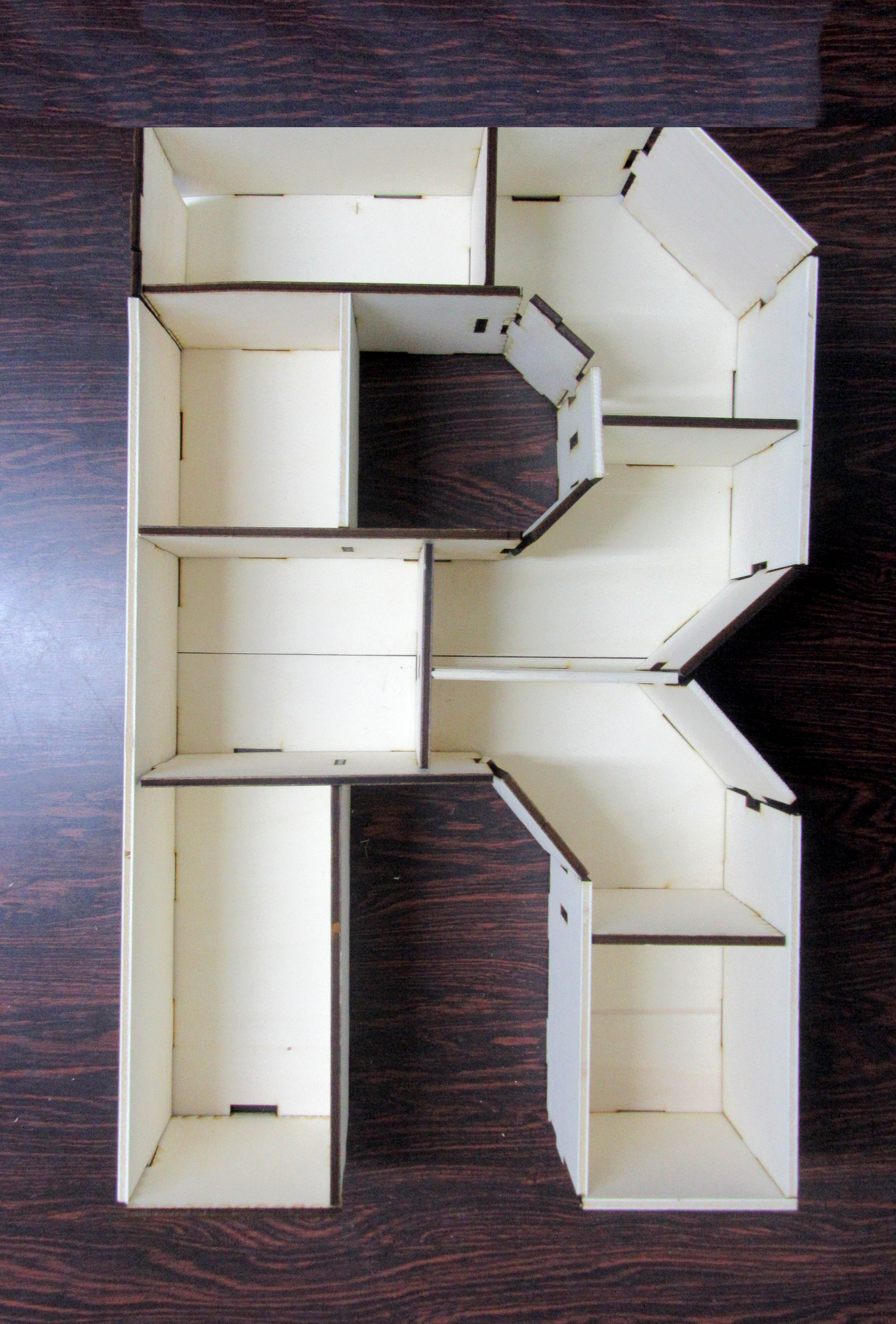 עיצוב בלייזר אות מדף לקיר