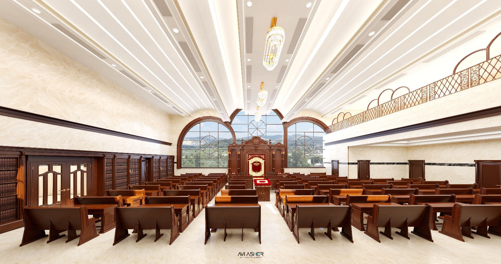 עיצוב, הדמיה ואדריכלות לביהמ"ד תולדות אהרן בבית שמש