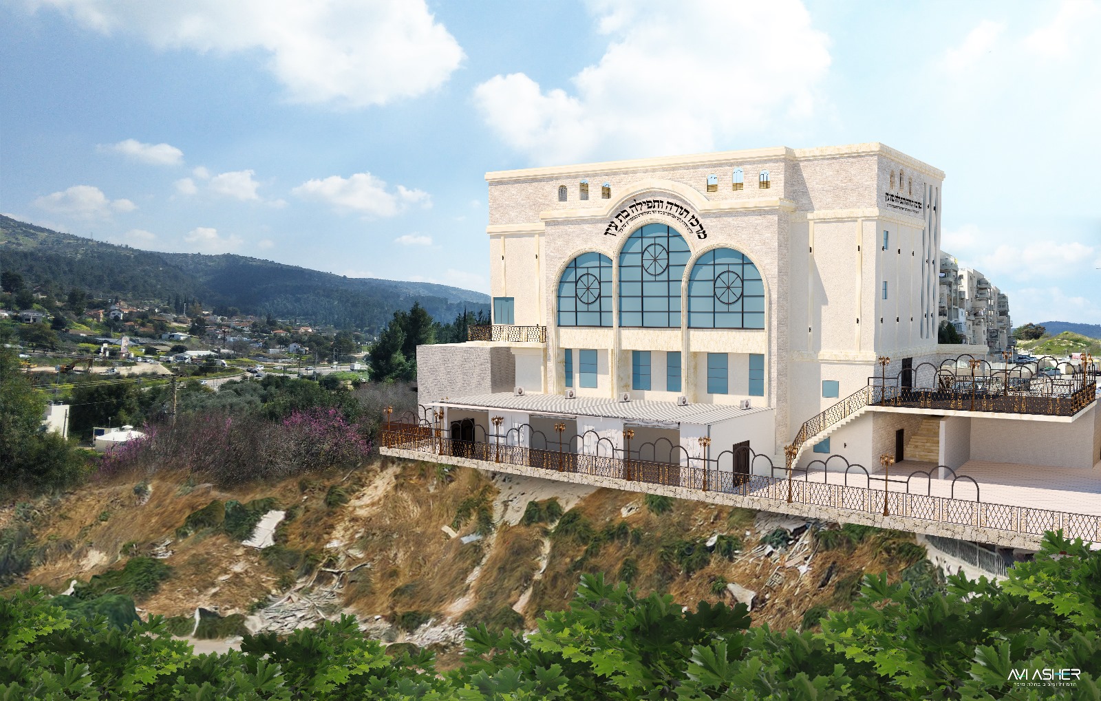 עיצוב, הדמיה ואדריכלות לביהמ"ד תולדות אהרן בבית שמש