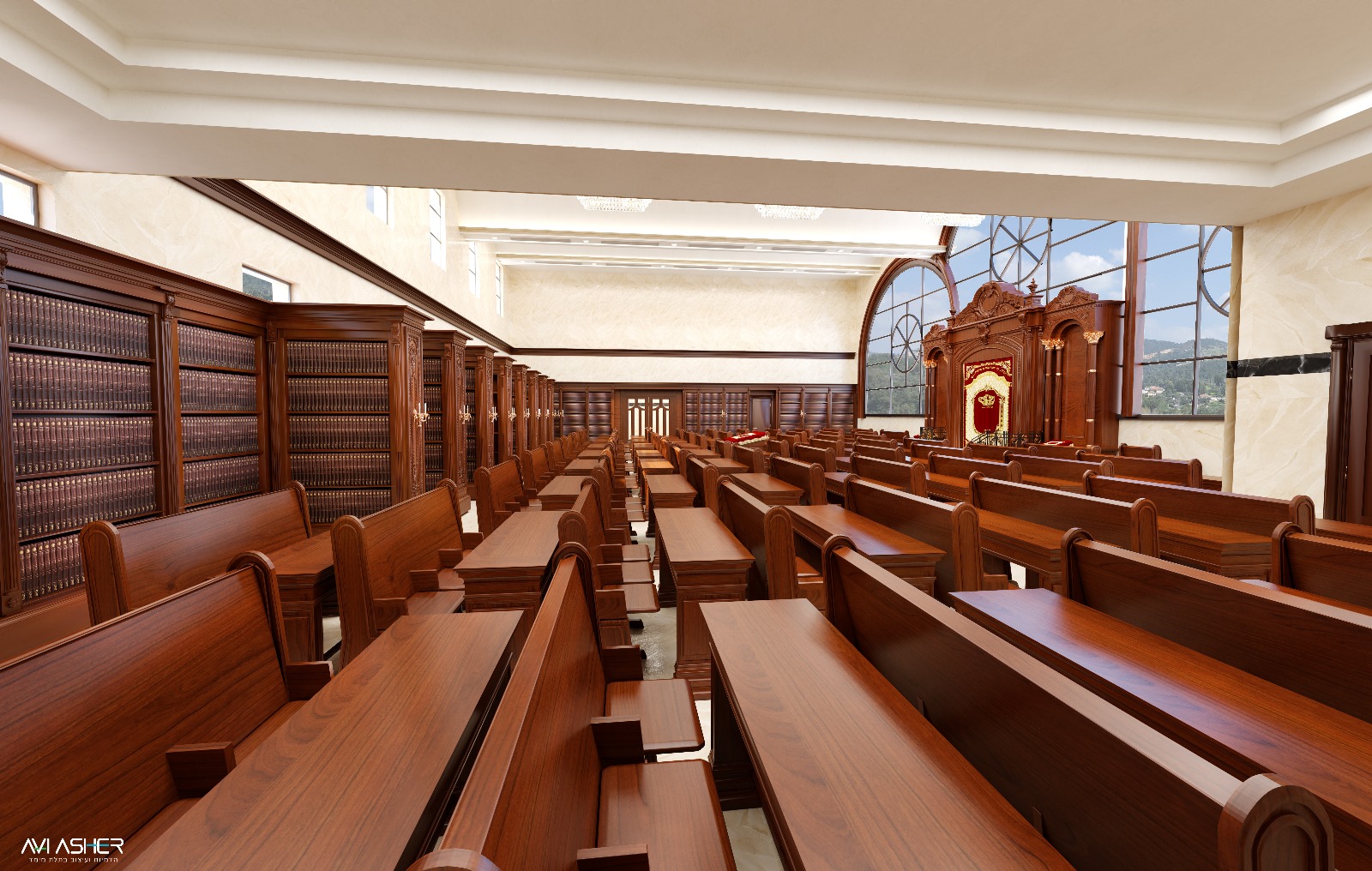 עיצוב, הדמיה ואדריכלות לביהמ"ד תולדות אהרן בבית שמש