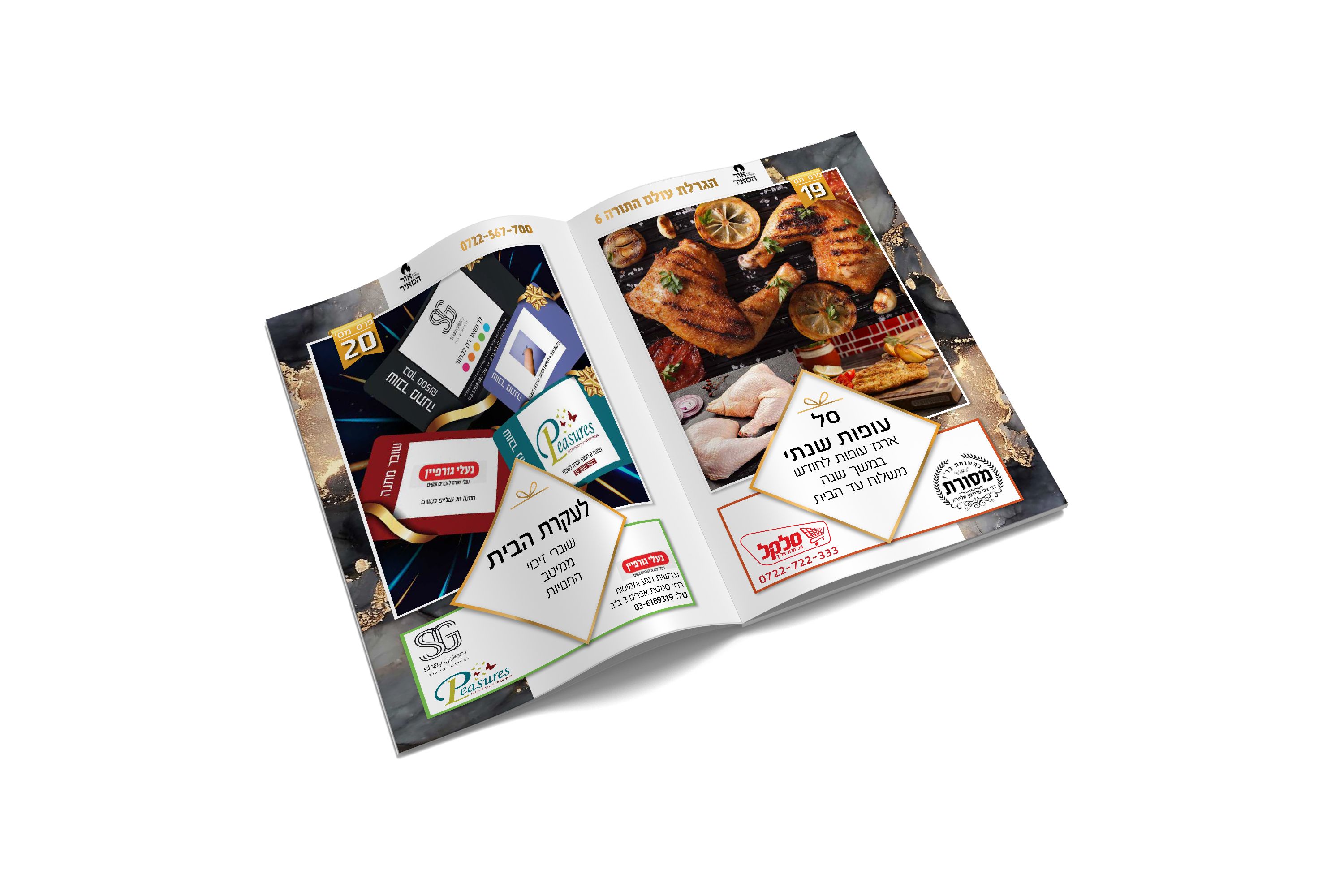 עיצוב ועימוד קטלוג מכירה סינית  רשת כויללים " אור המאיר"