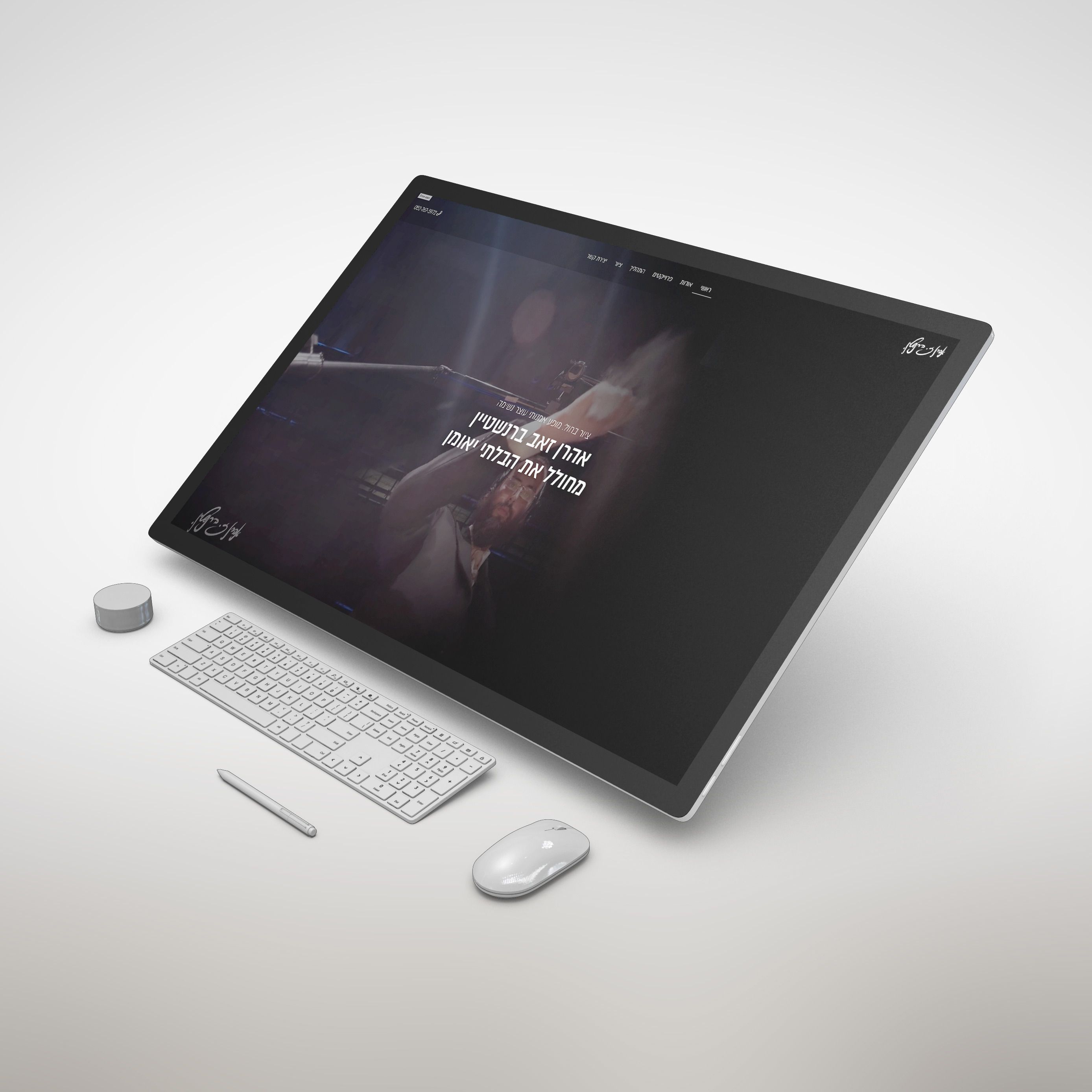 עיצוב ופיתוח אתר תדמית לאומן והצייר ״אהרן זאב ברנשטיין״