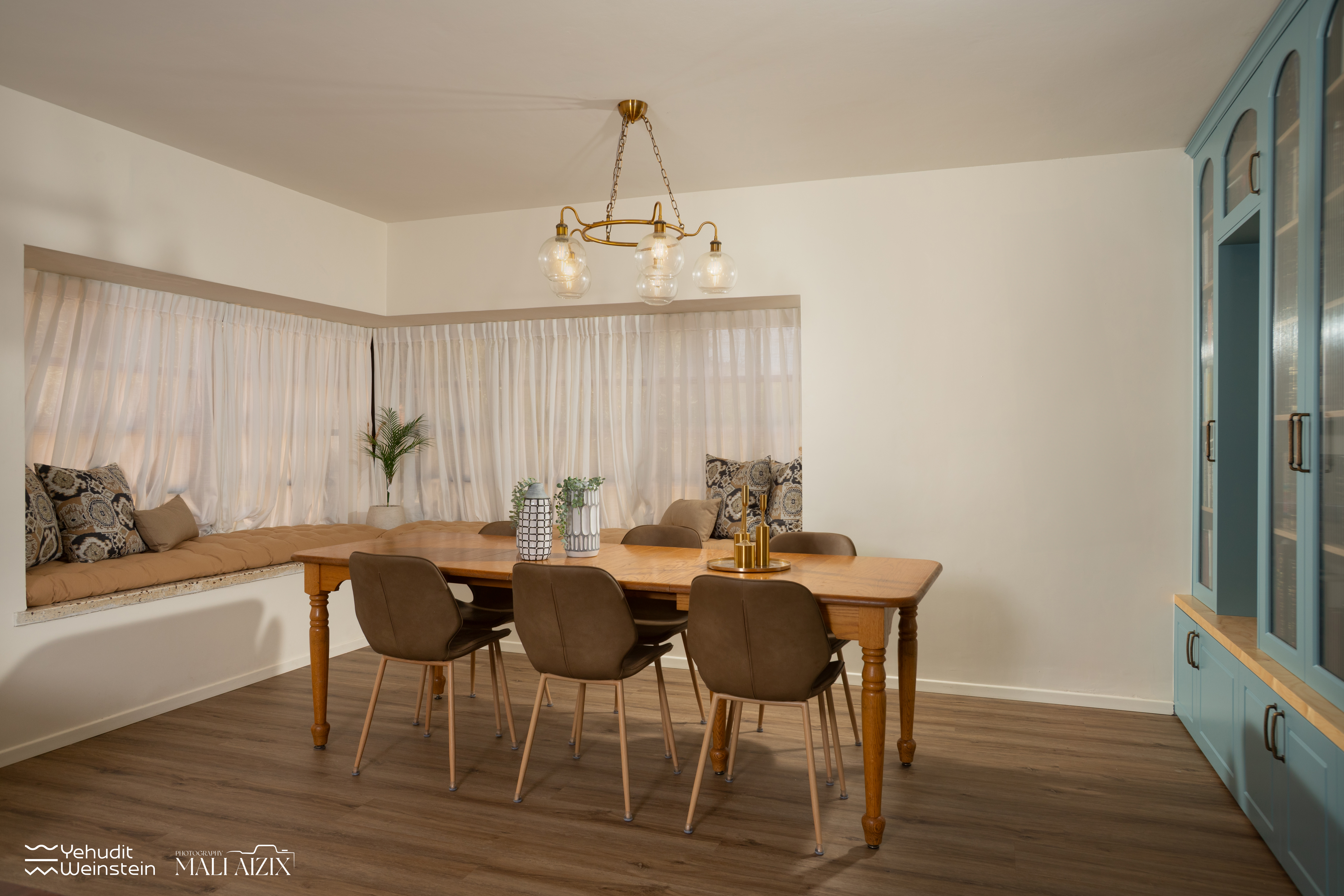 עיצוב סלון בסגנון כפרי