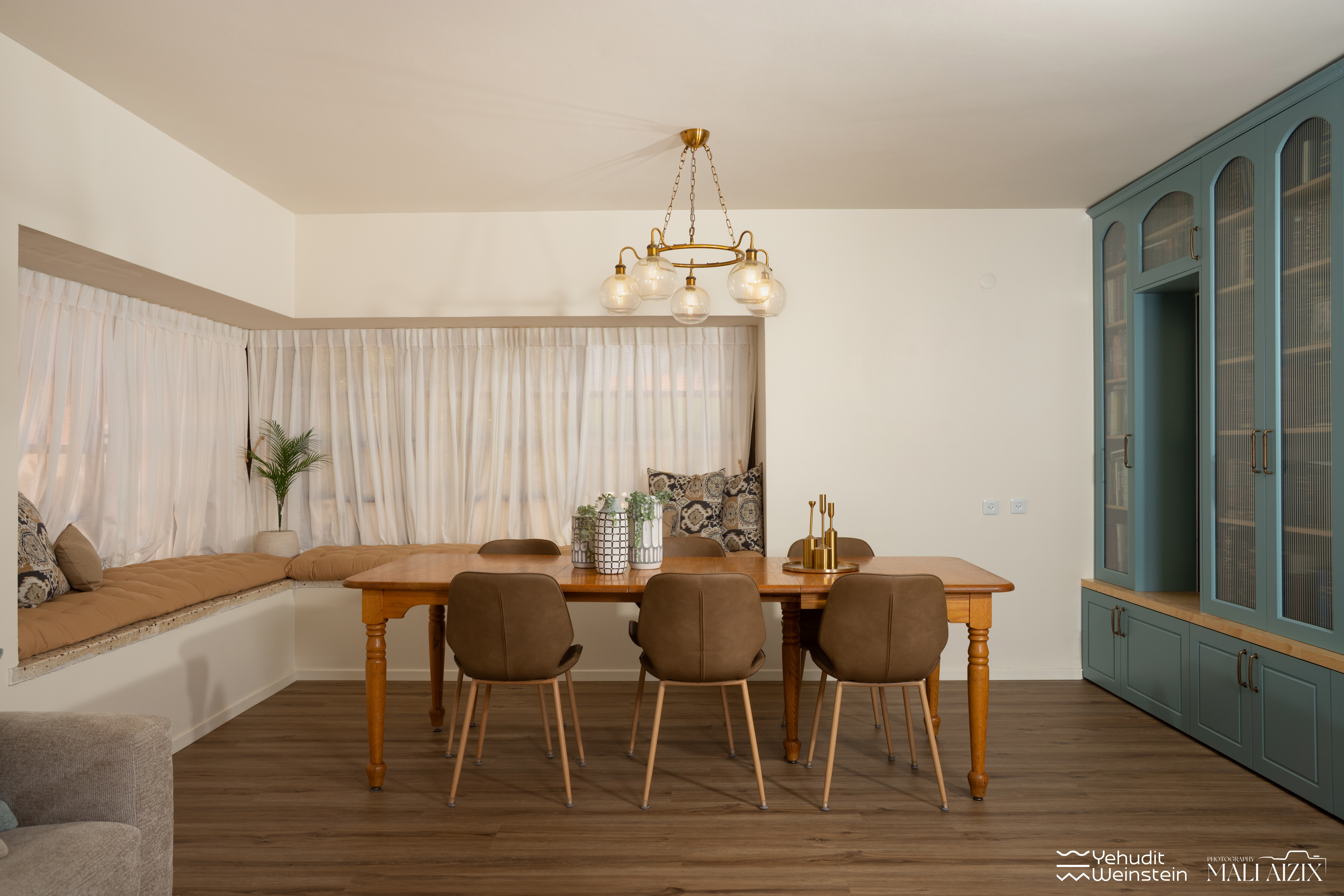 עיצוב סלון בסגנון כפרי