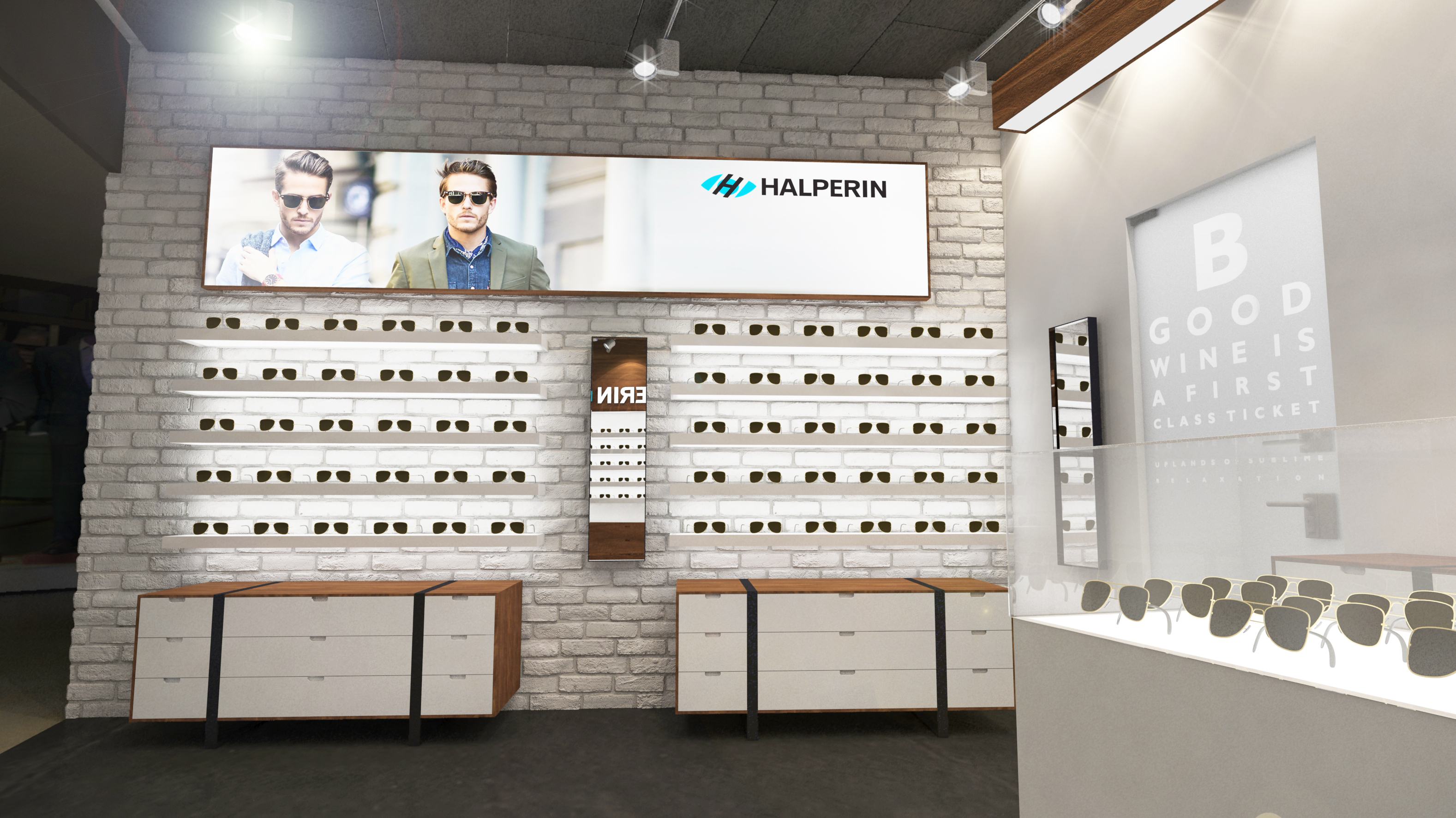 עיצוב סניף דיזינגוף סנטר "אופטיקה הלפרין"