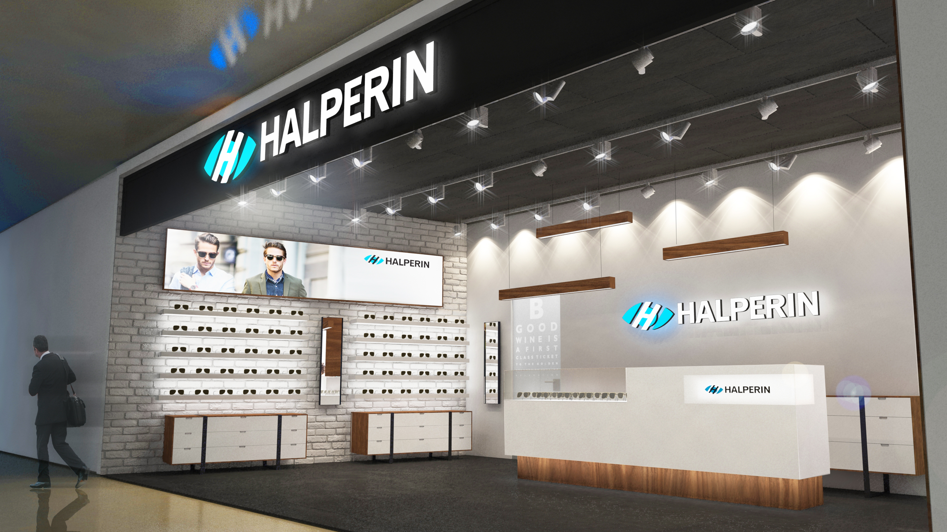 עיצוב סניף דיזינגוף סנטר "אופטיקה הלפרין"