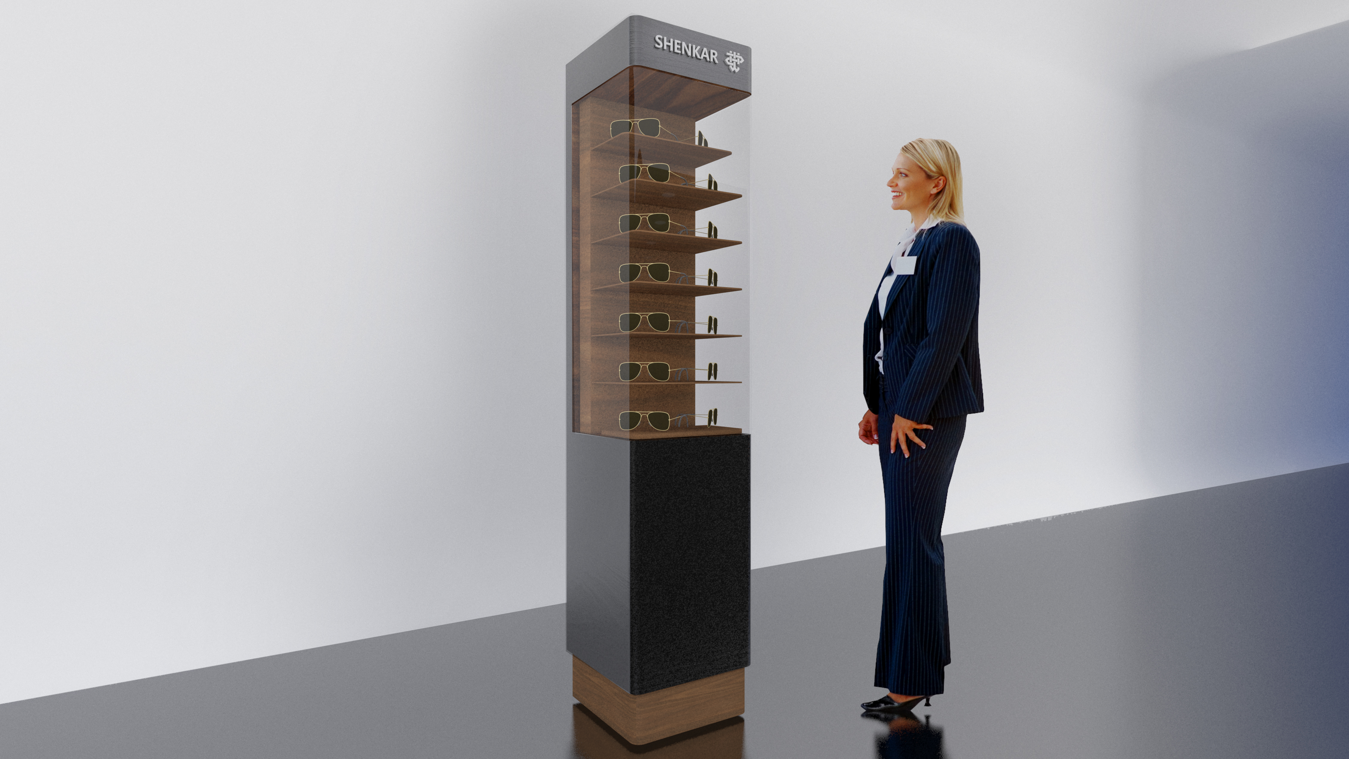 עיצוב עמדת משקפיים "סופר פארם"