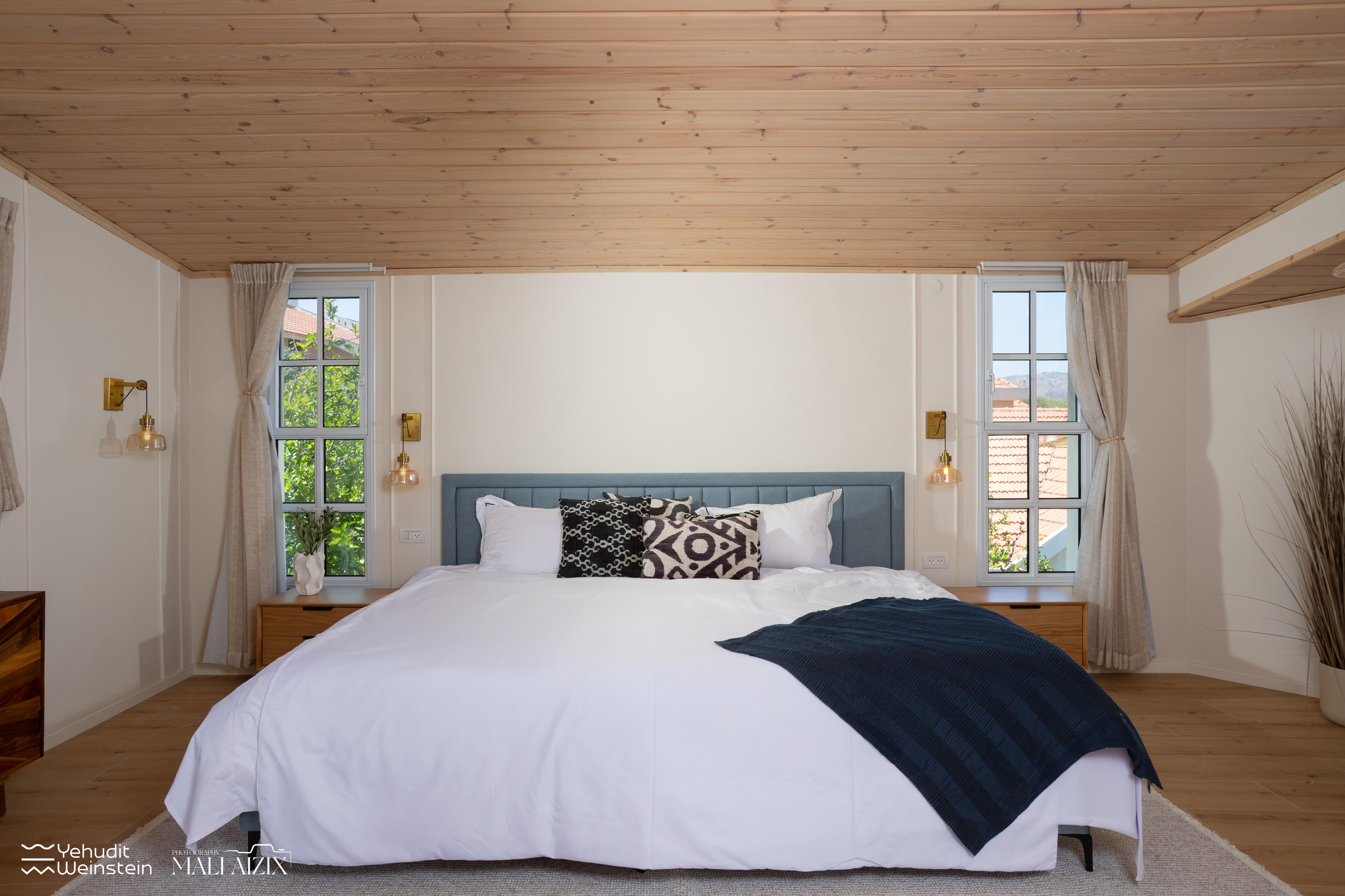 עליית גג שהפכה לחדר הורים