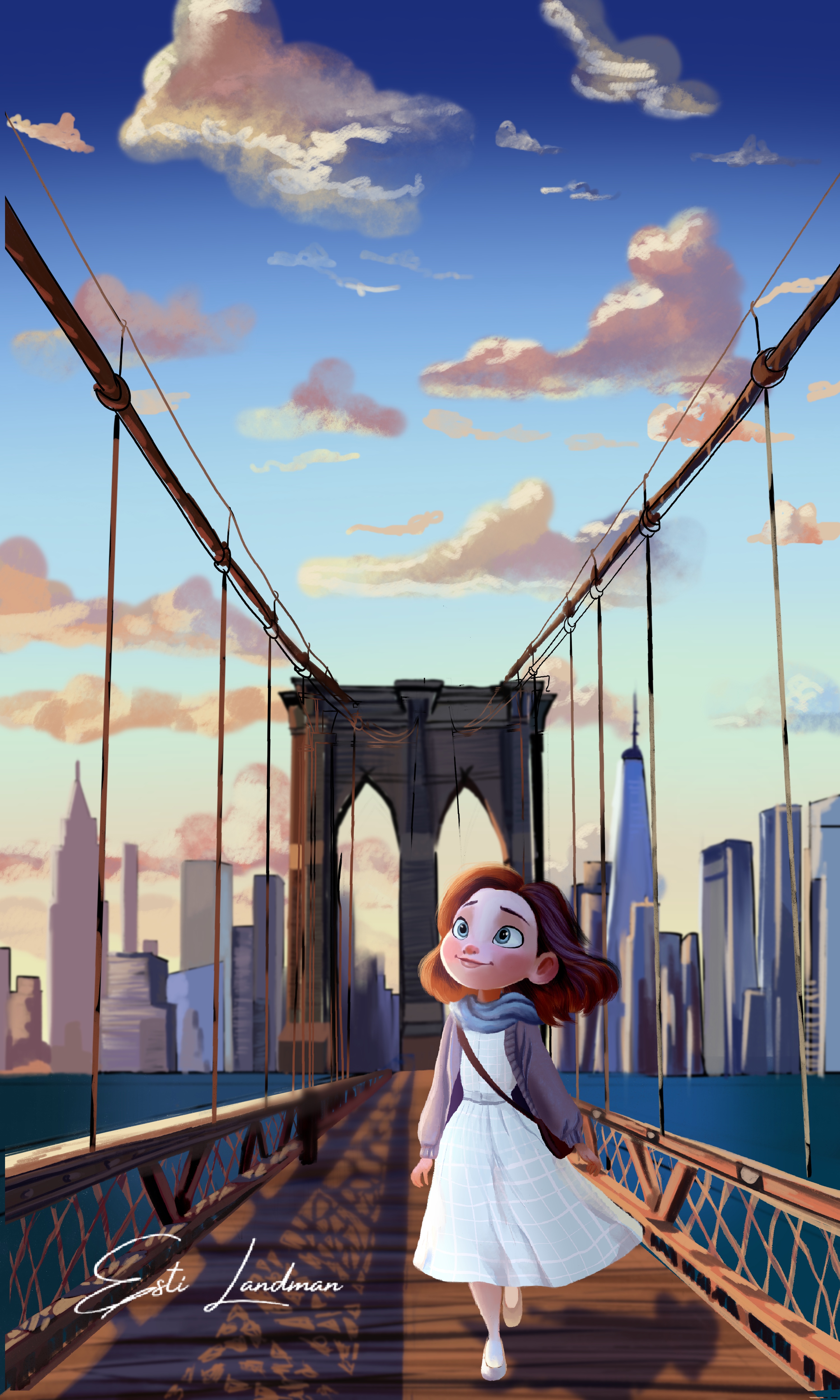 על רקע מנהטן