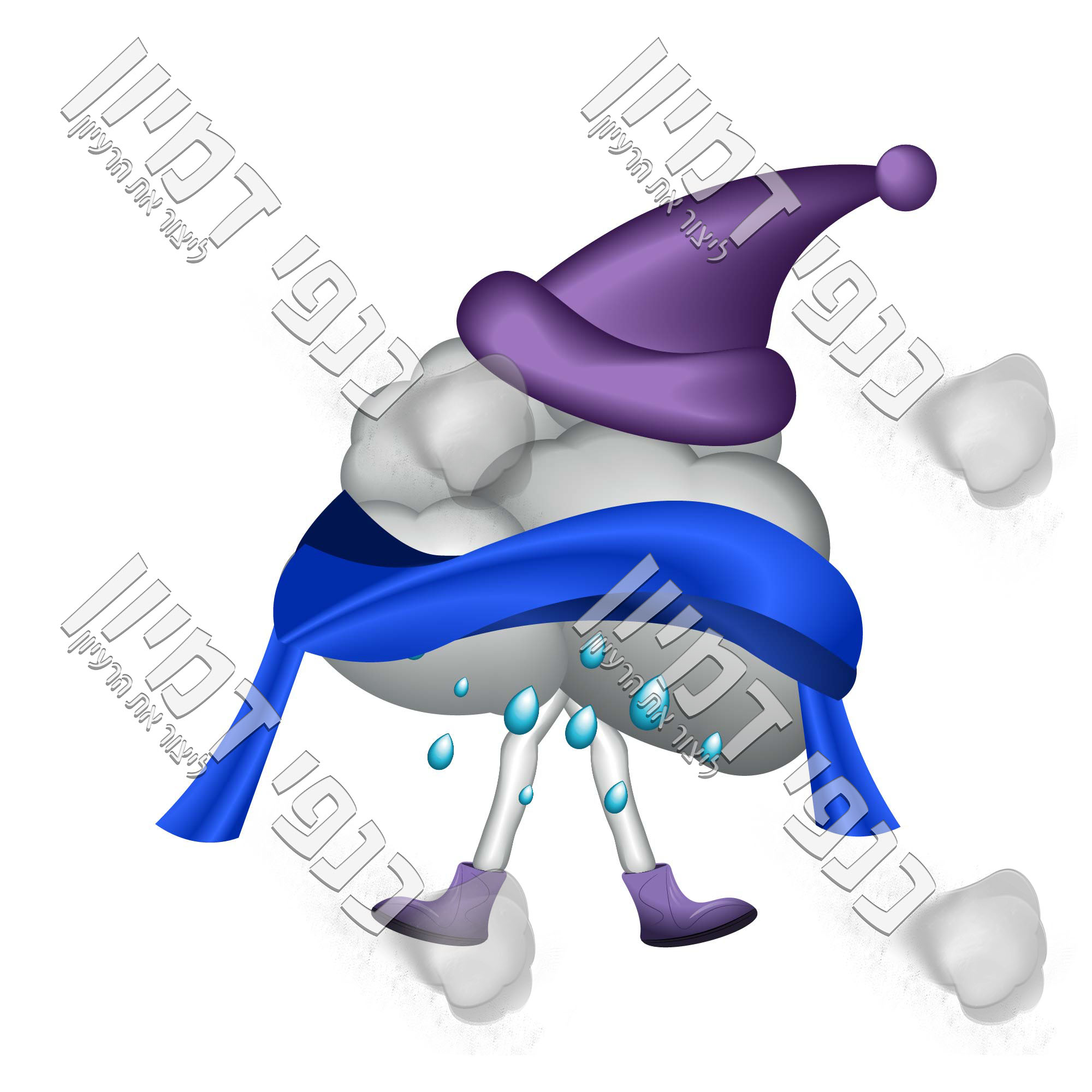 עם צעיף כובע ומגפיים - כנפי דמיון