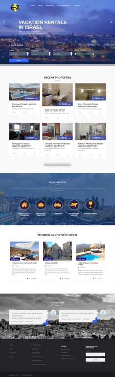 עמוד הבית באתר EZ koshertravel