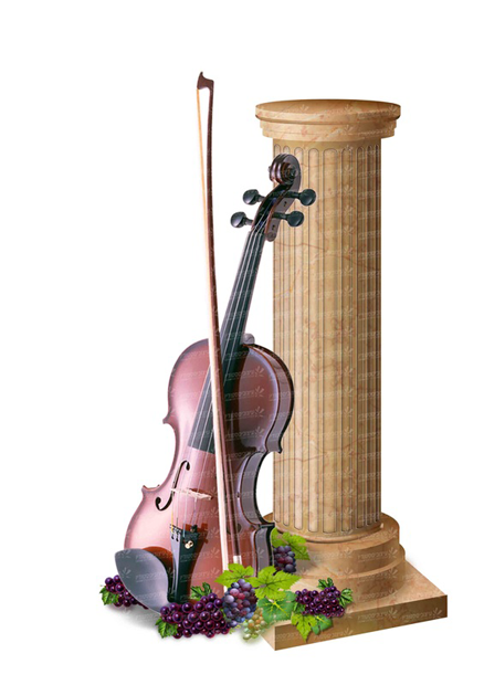 עמוד עם כינור - חסידי