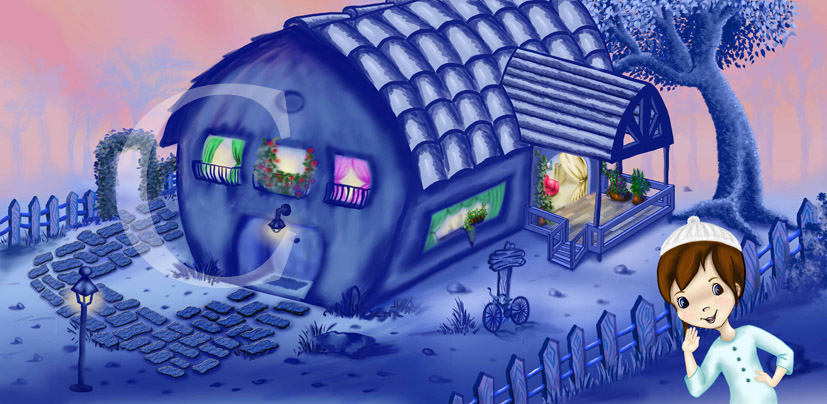 עמ'1 הבית  
ציור בפוטושופ